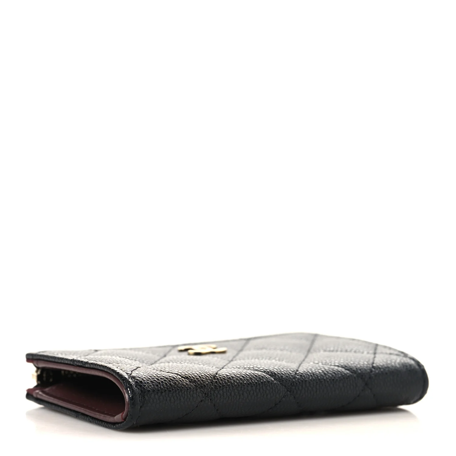 Caviar Quilted Zipped Key Holder Case Black - Image 4