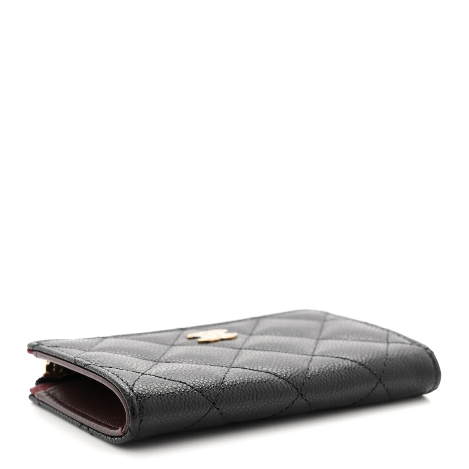 Caviar Quilted Zipped Key Holder Case Black - Image 4
