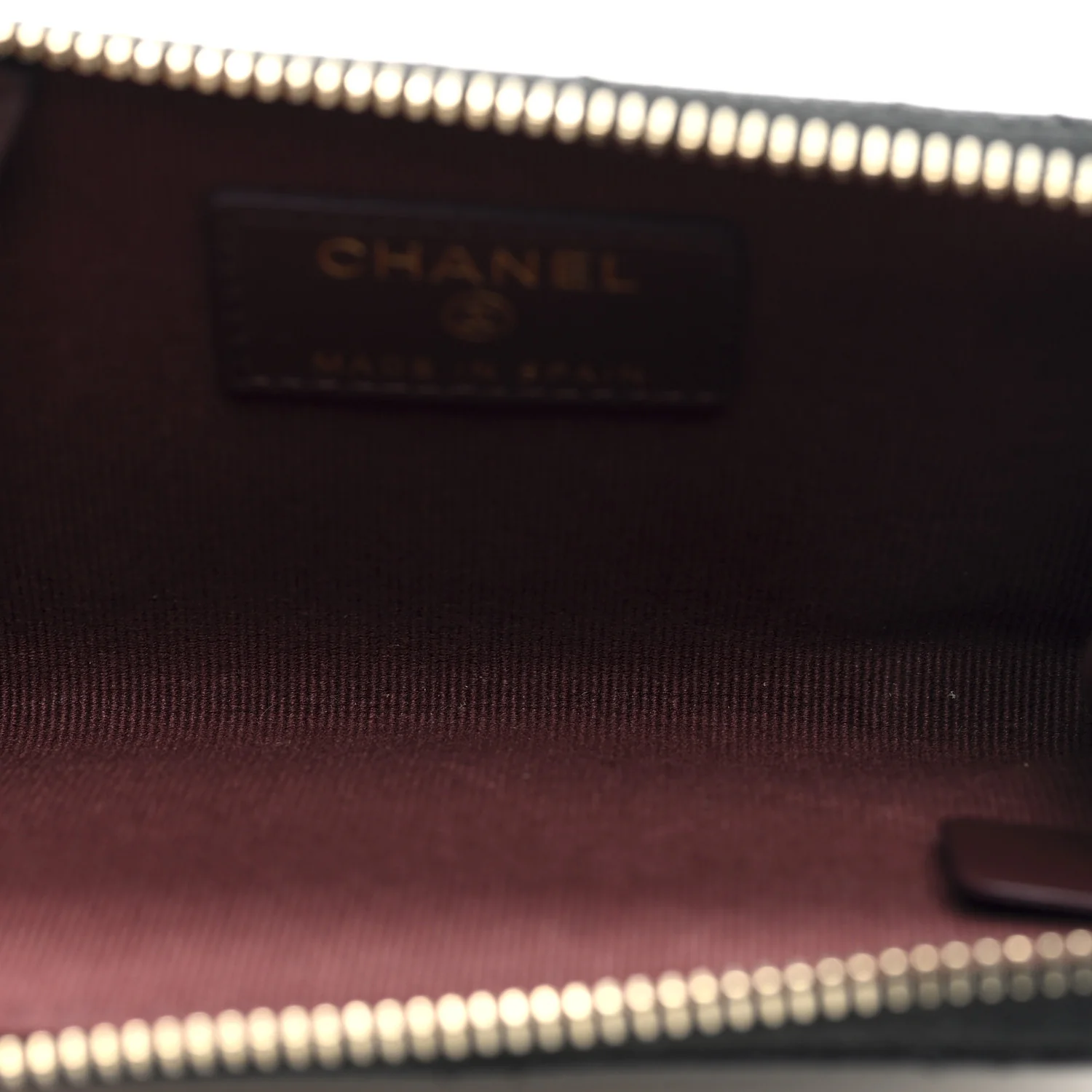 Caviar Quilted Zipped Key Holder Case Black - Image 5
