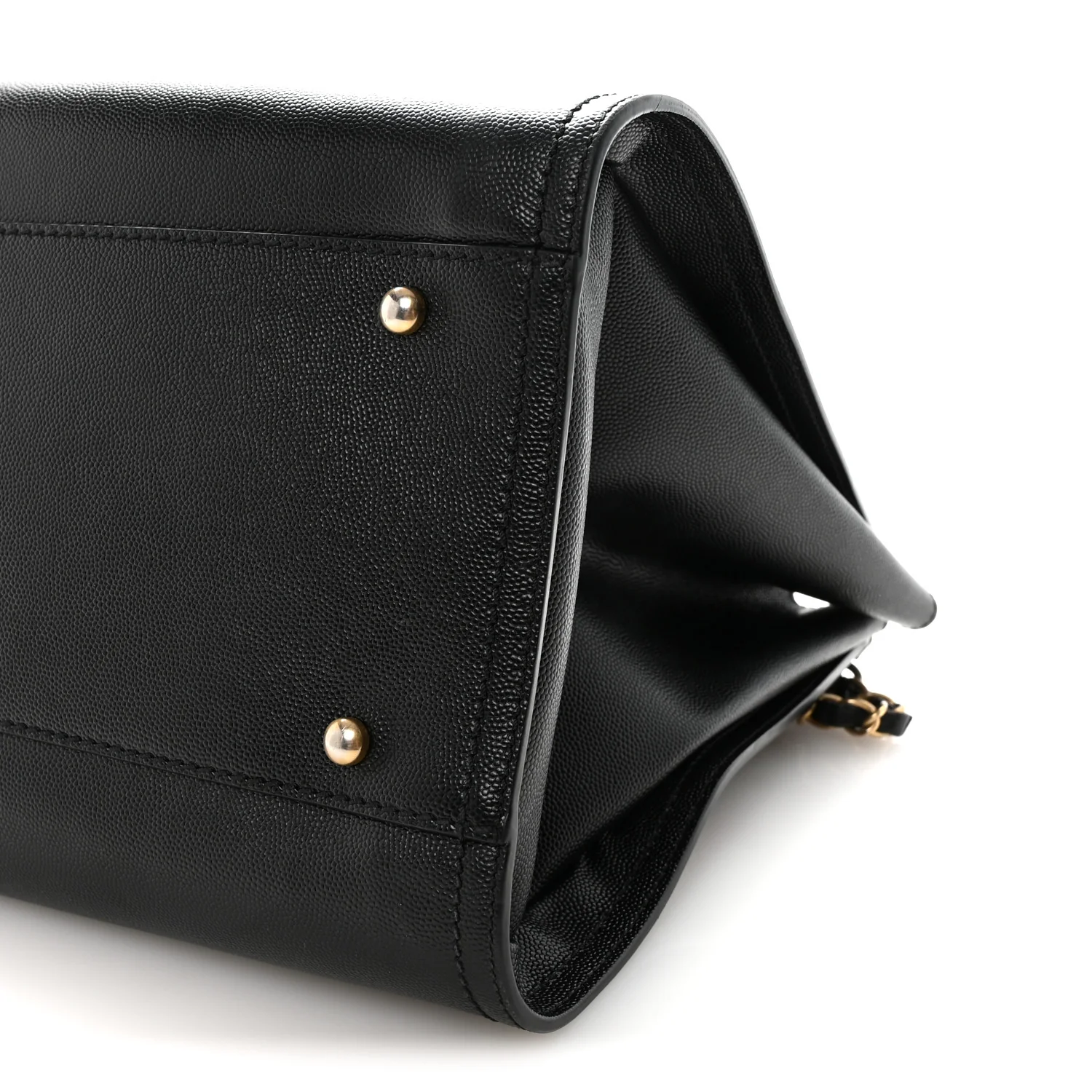 Caviar Small Studded Deauville Tote Black - Image 9