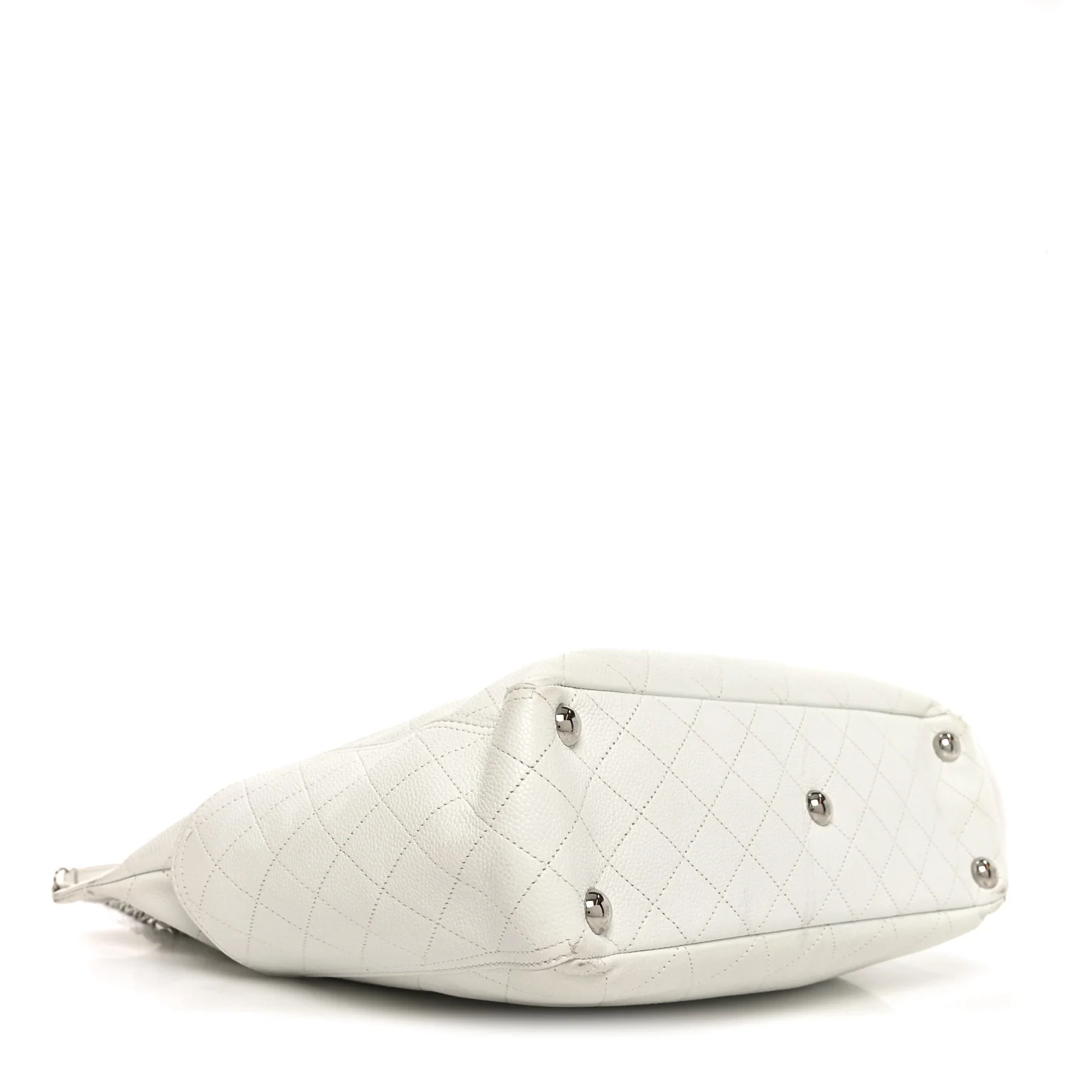 Caviar Stitched CC Pocket Tote White - Image 4