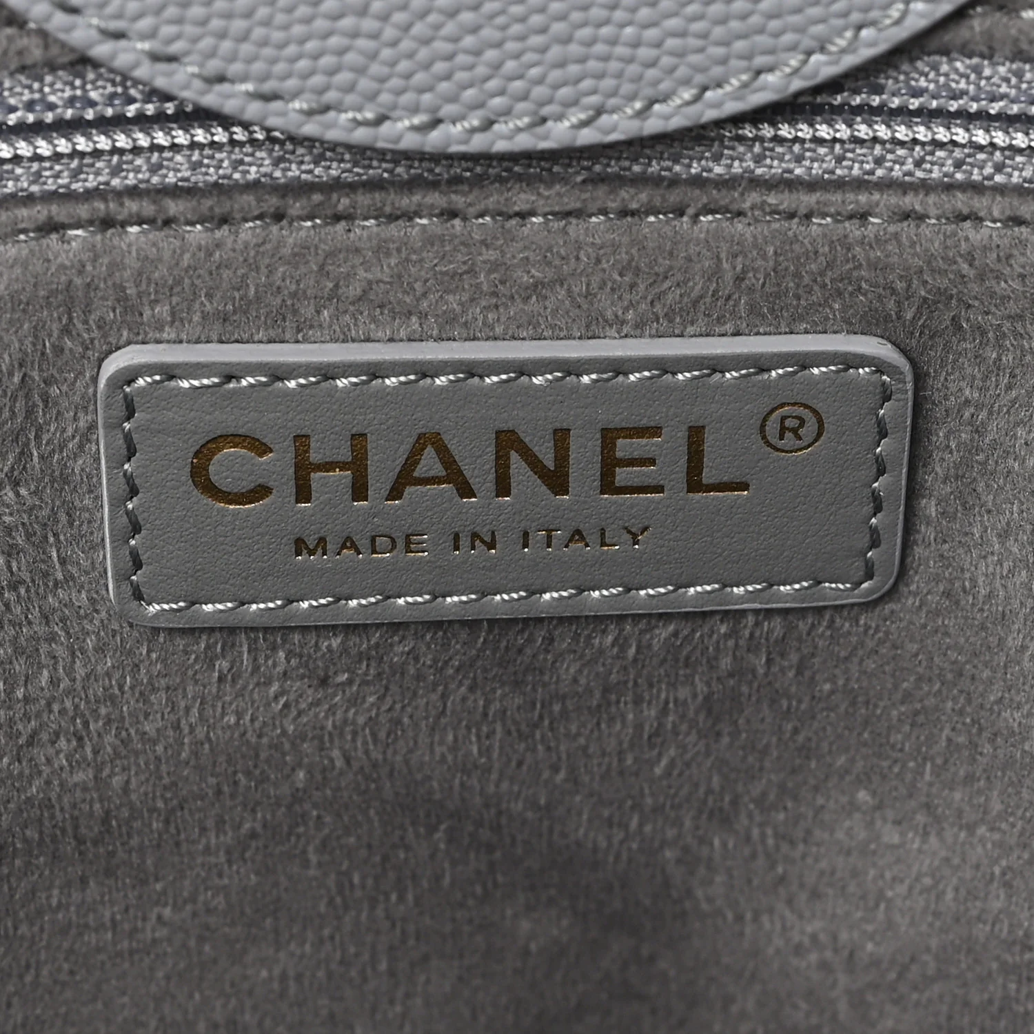 Caviar Studded Small Deauville Tote Grey - Image 6