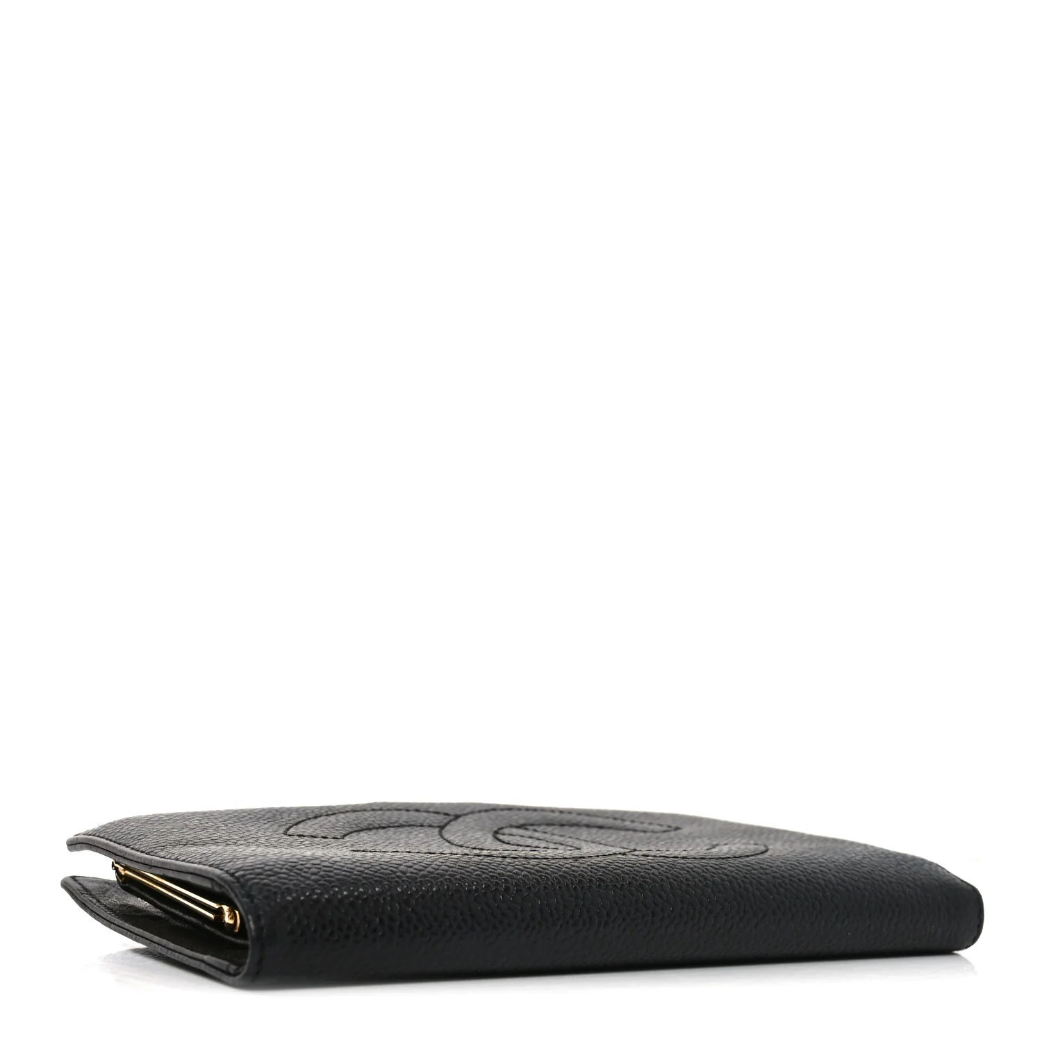 Caviar Timeless CC French Wallet Black - Image 4