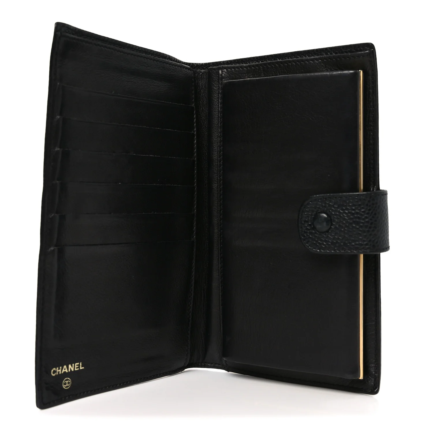 Caviar Timeless CC French Wallet Black - Image 5