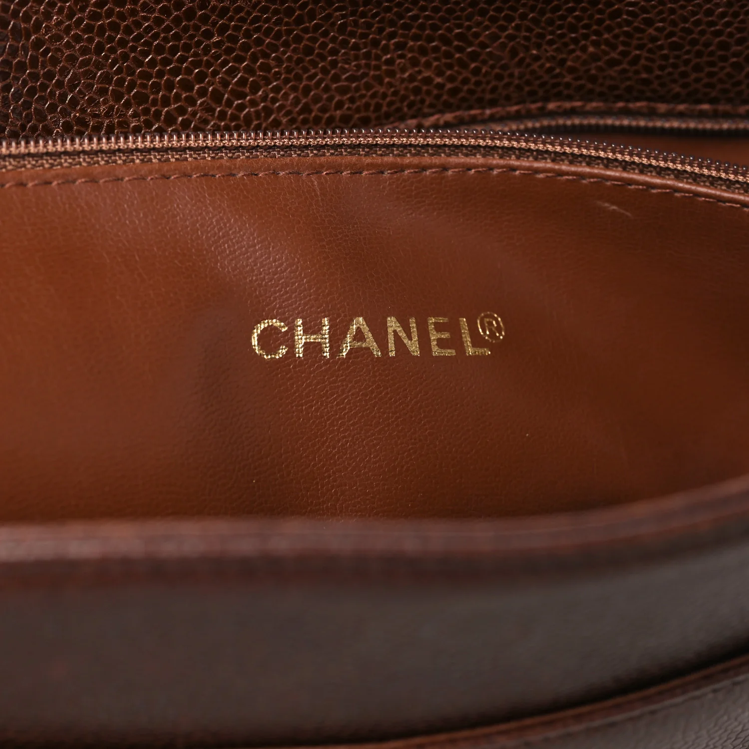 Caviar Timeless CC Tote Brown - Image 6