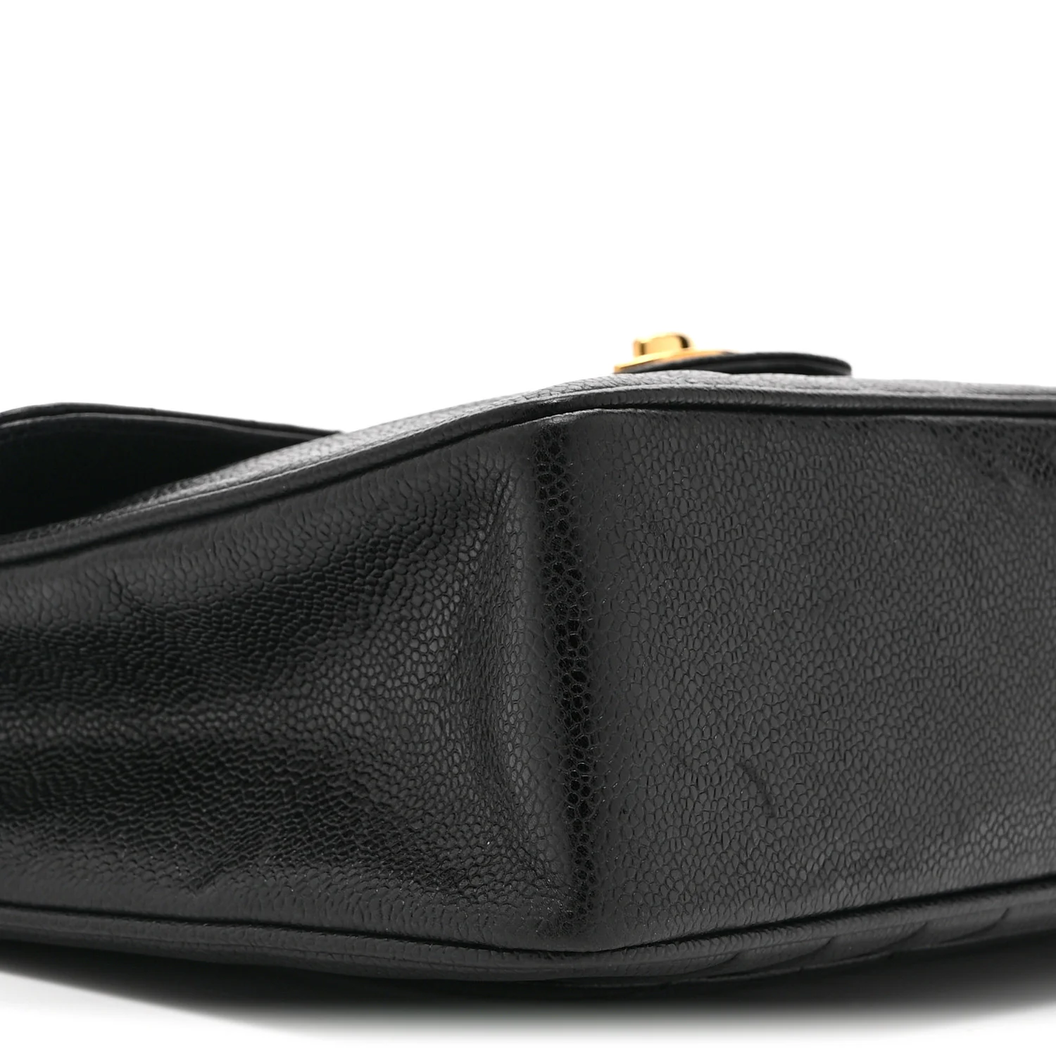 Caviar Vertical Quilted Jumbo Single Flap Black - Image 9
