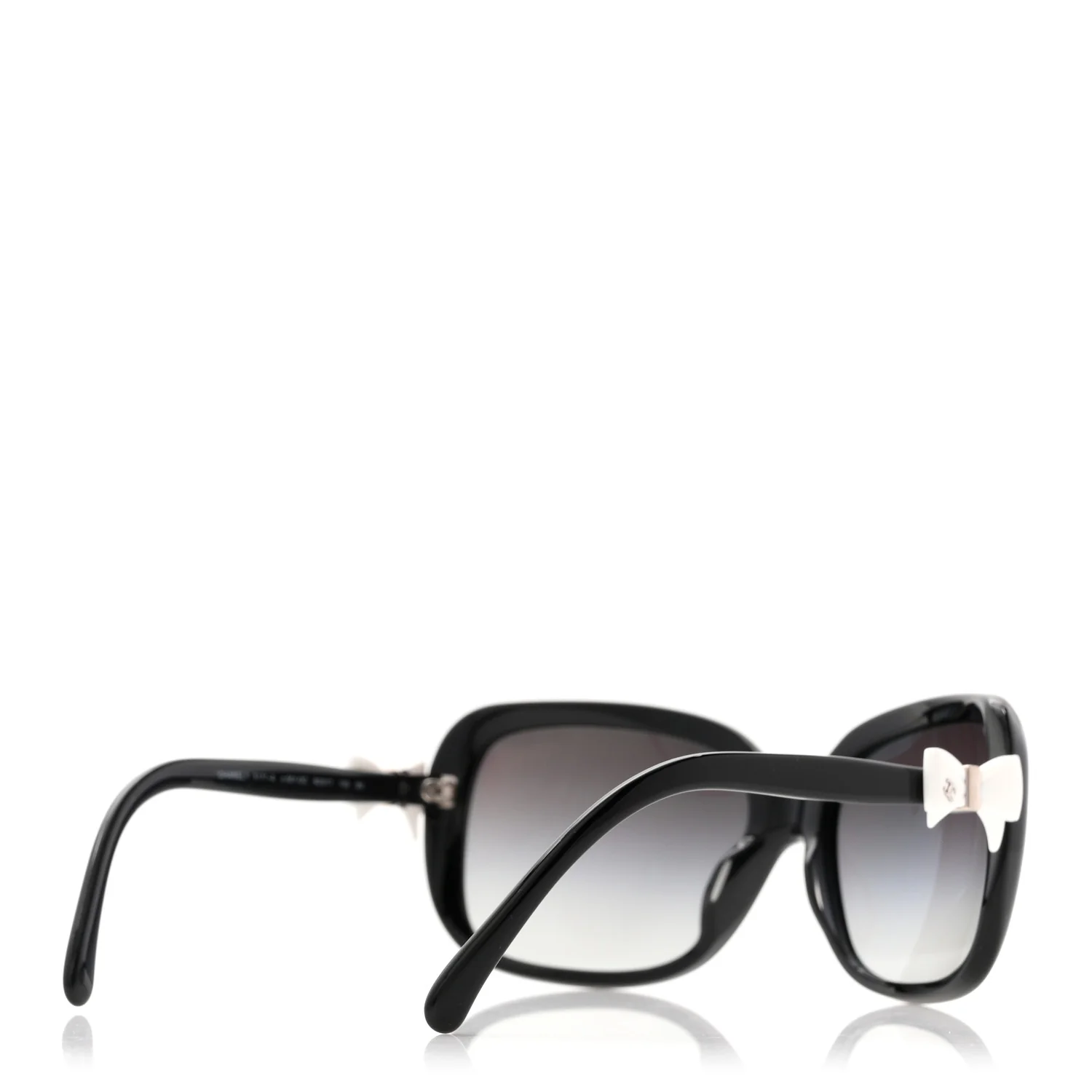 CC Bow Sunglasses 5171 Black White - Image 4