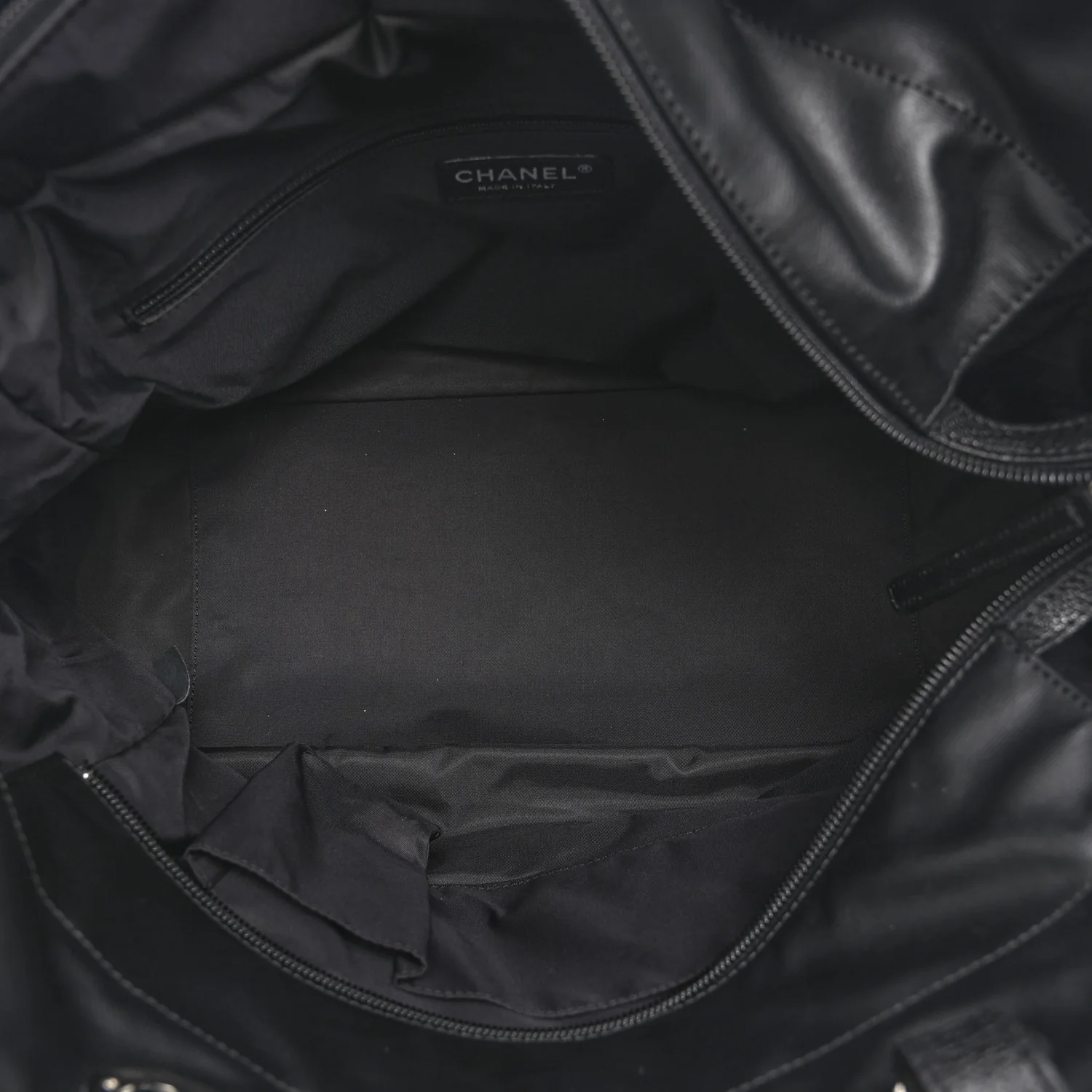 Coated Canvas Quilted Large Paris Biarritz Tote Black - Image 6