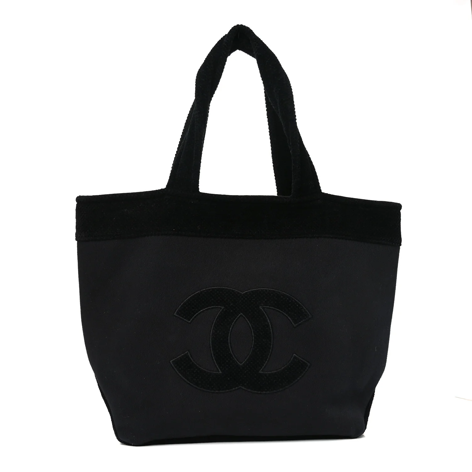 Cotton CC Beach Tote Black