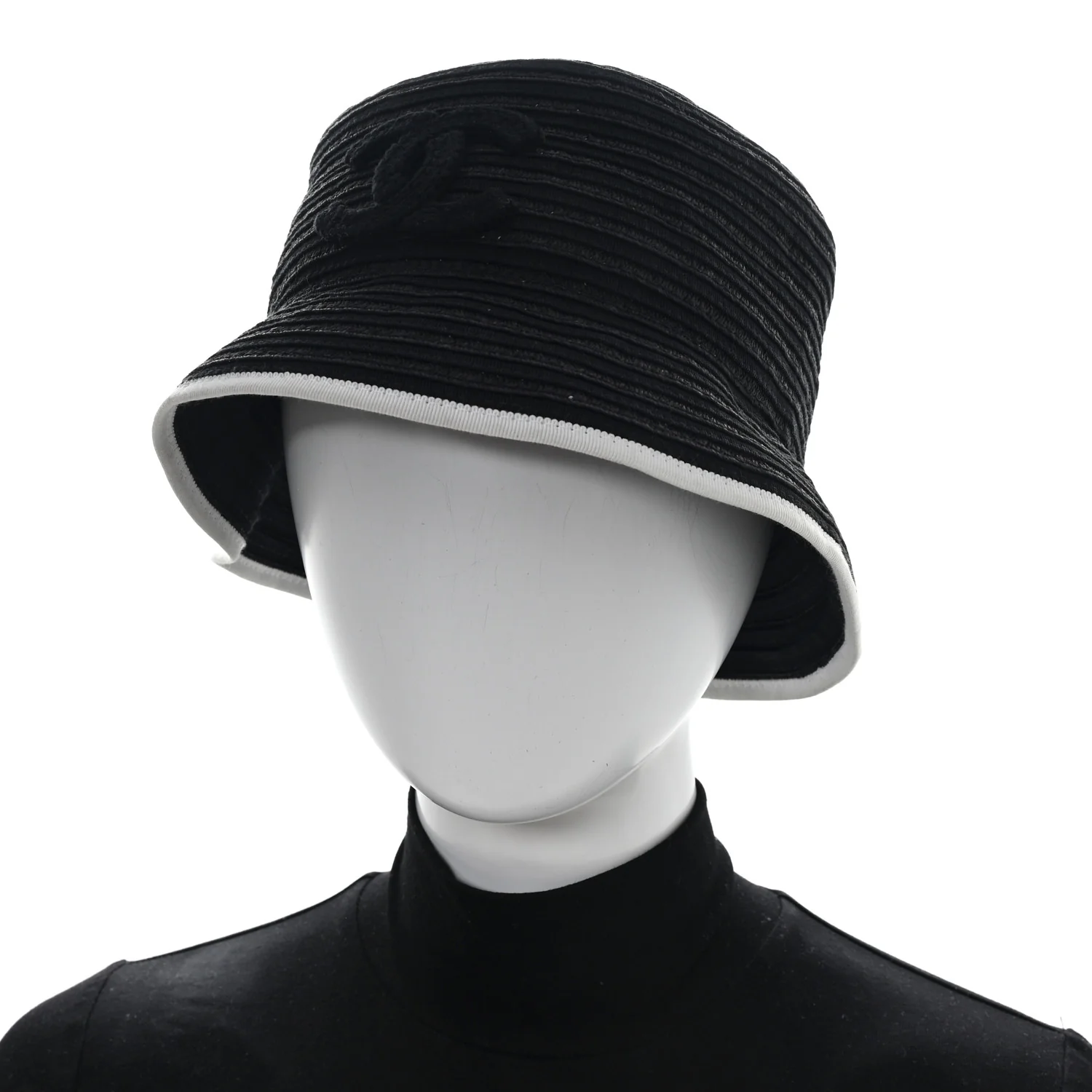 Cotton Viscose CC Bucket Hat M Black - Image 2