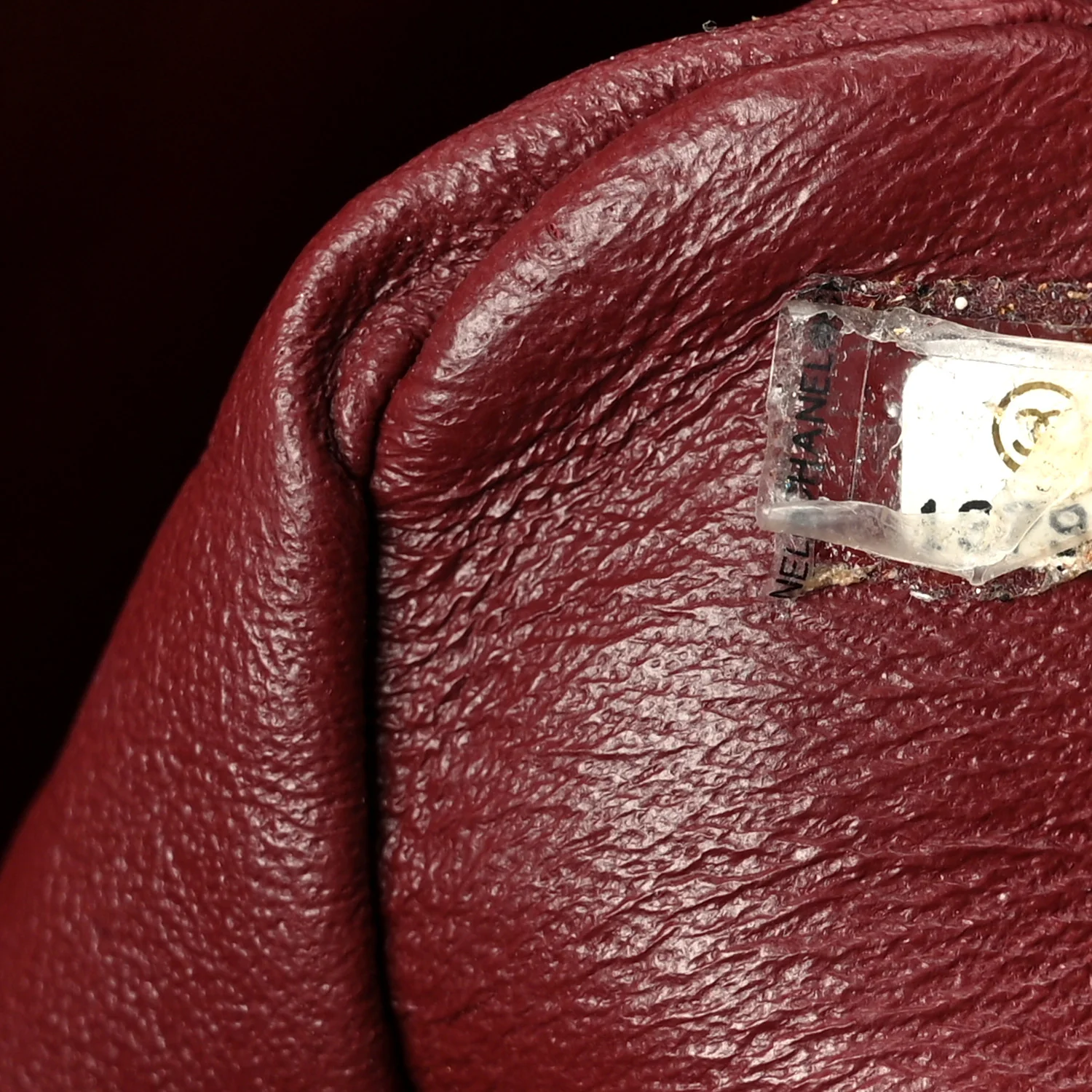 Crinkled Patent Quilted Jumbo Single Flap Burgundy - Image 8
