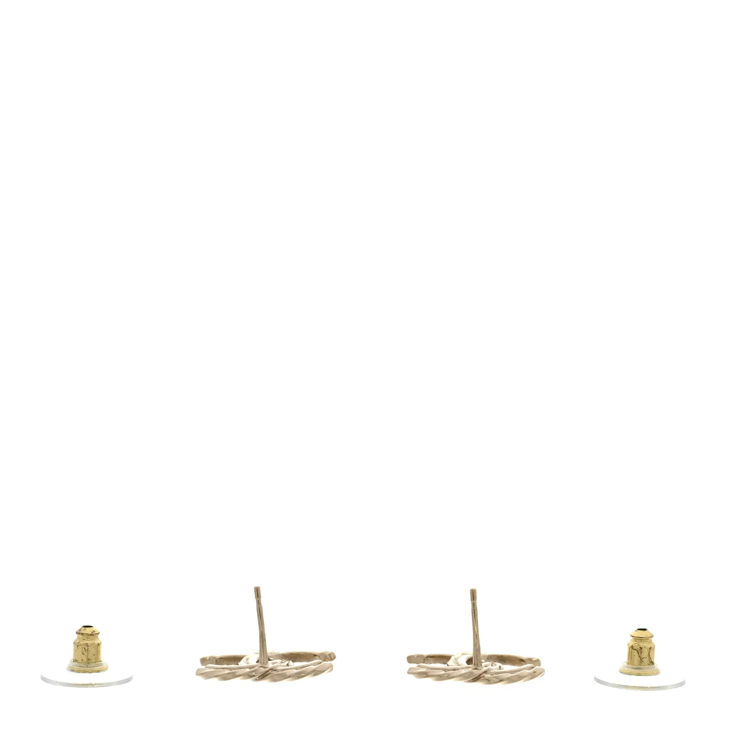 Crystal CC Earrings Gold - Image 3
