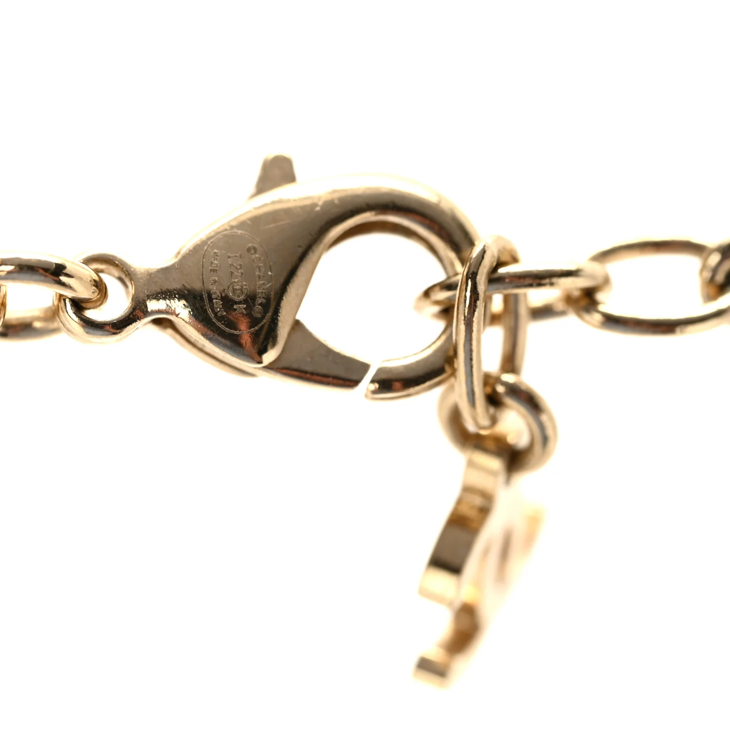 Crystal Chain CC Link Choker Gold Ruthenium - Image 5