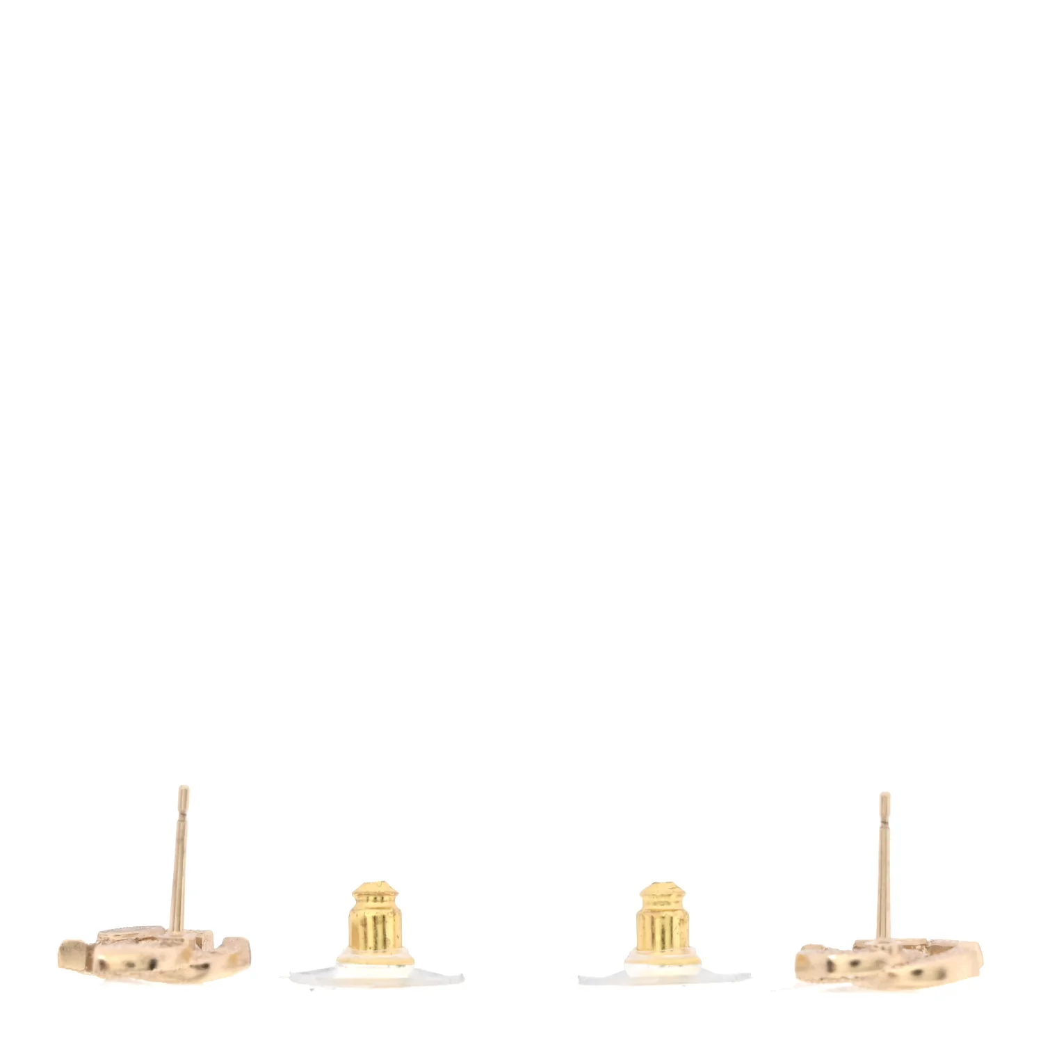 Crystal Mini Timeless CC Earrings Gold - Image 3