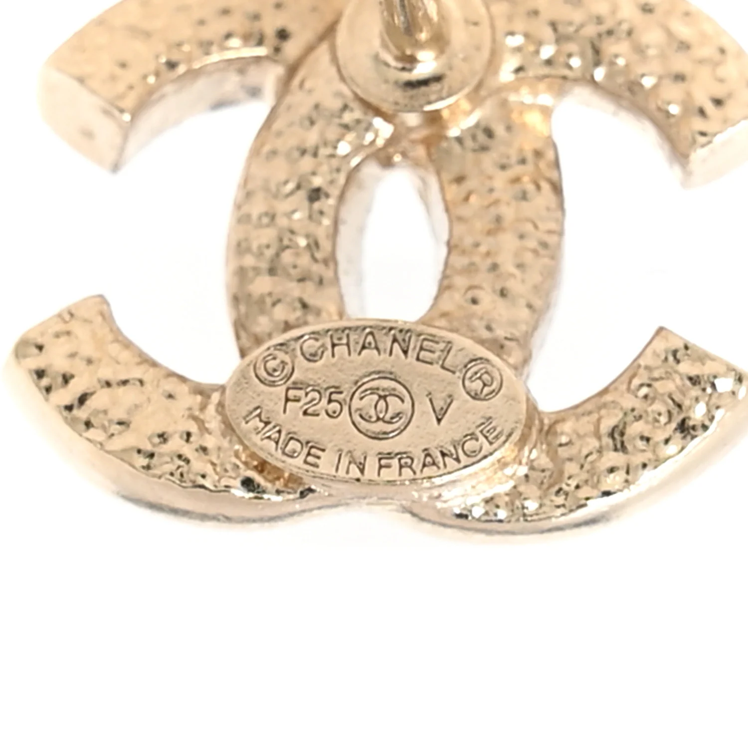 Crystal Mini Timeless CC Earrings Gold - Image 4