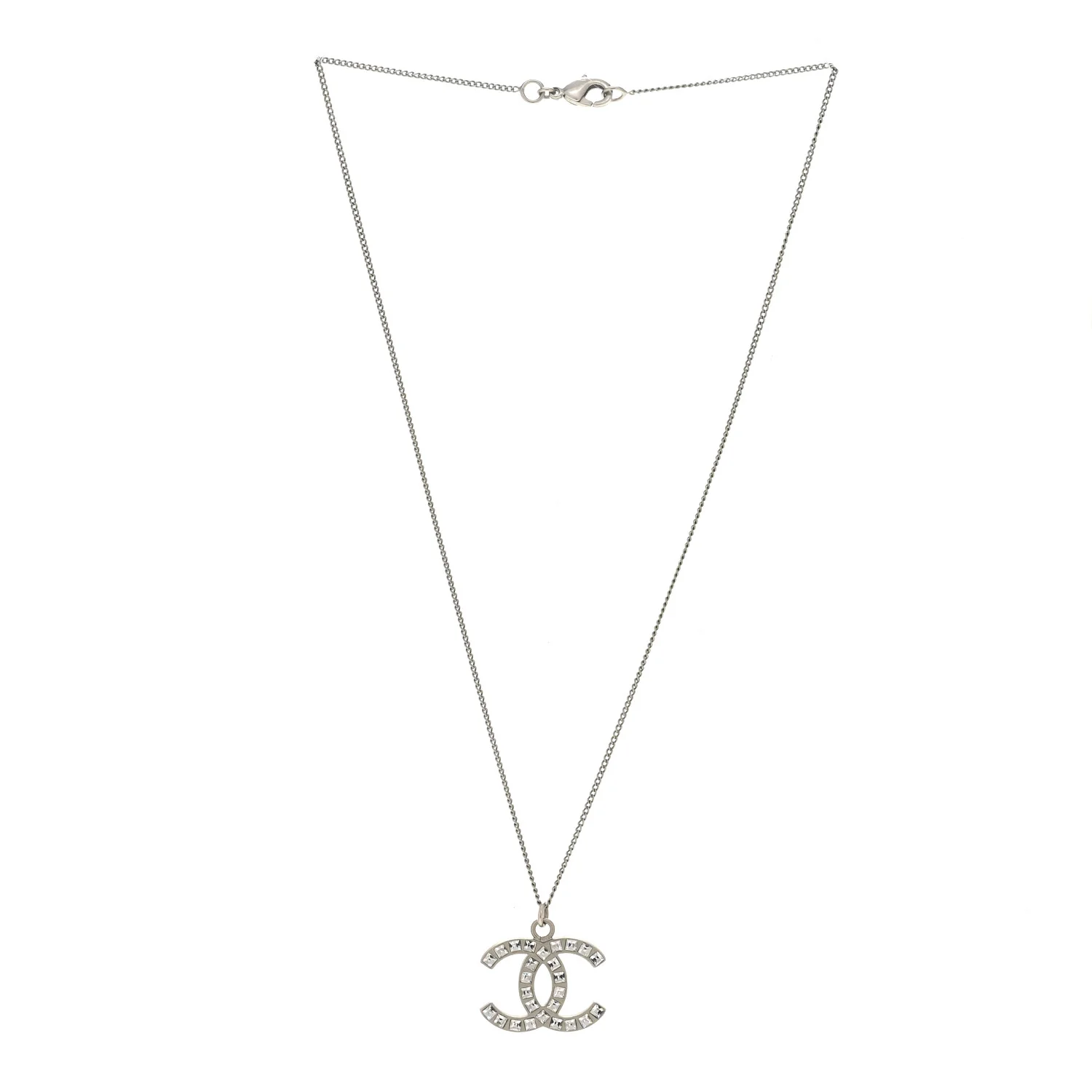 Crystal Timeless CC Necklace Silver - Image 3