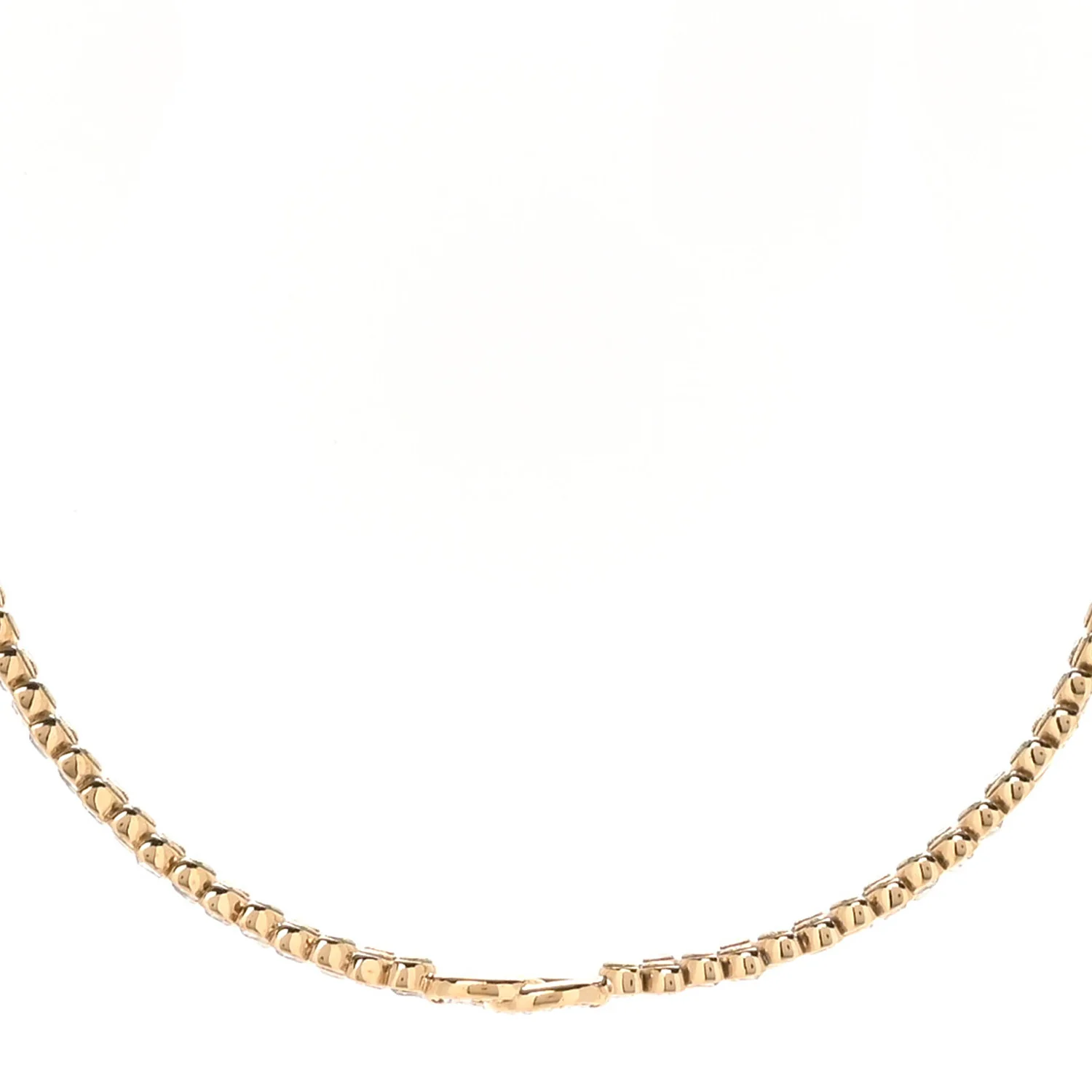 Crystal Wheat CC Choker Necklace Gold - Image 3