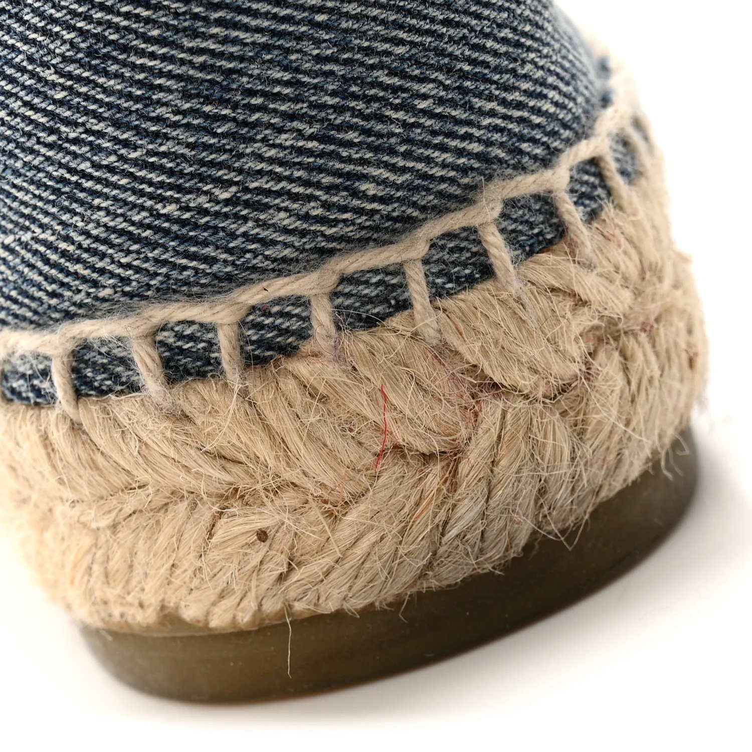 Denim CC Espadrilles 37 Blue Black - Image 11