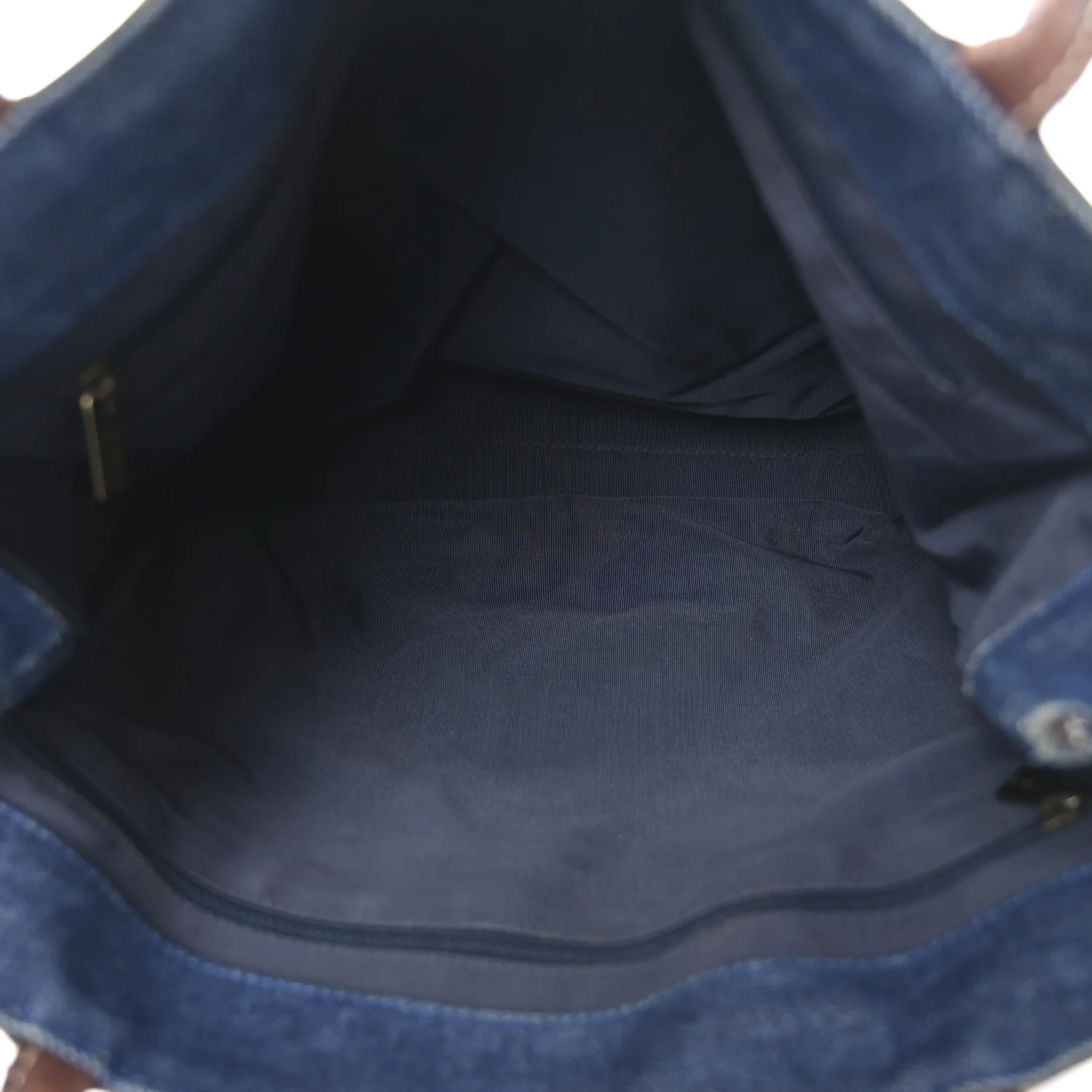 Denim CC Tote Bag Blue Brown - Image 5