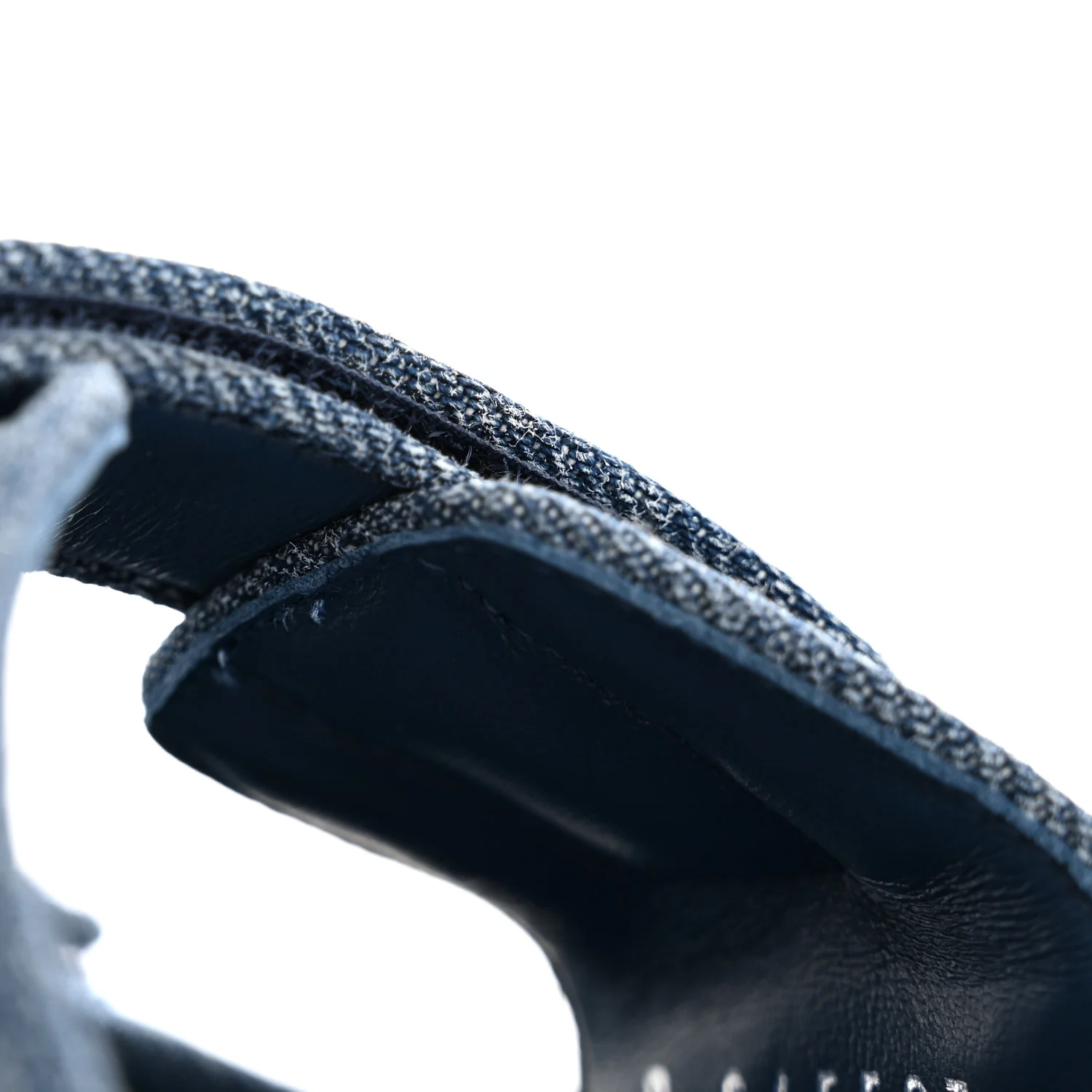 Denim CC Velcro Dad Chain CC Slide Sandals 39 Blue - Image 10