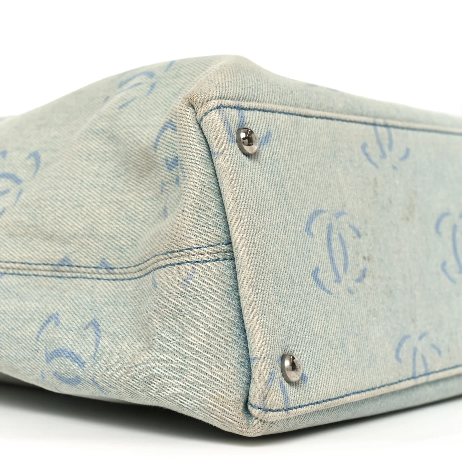 Denim Large CC Tote Light Blue - Image 17