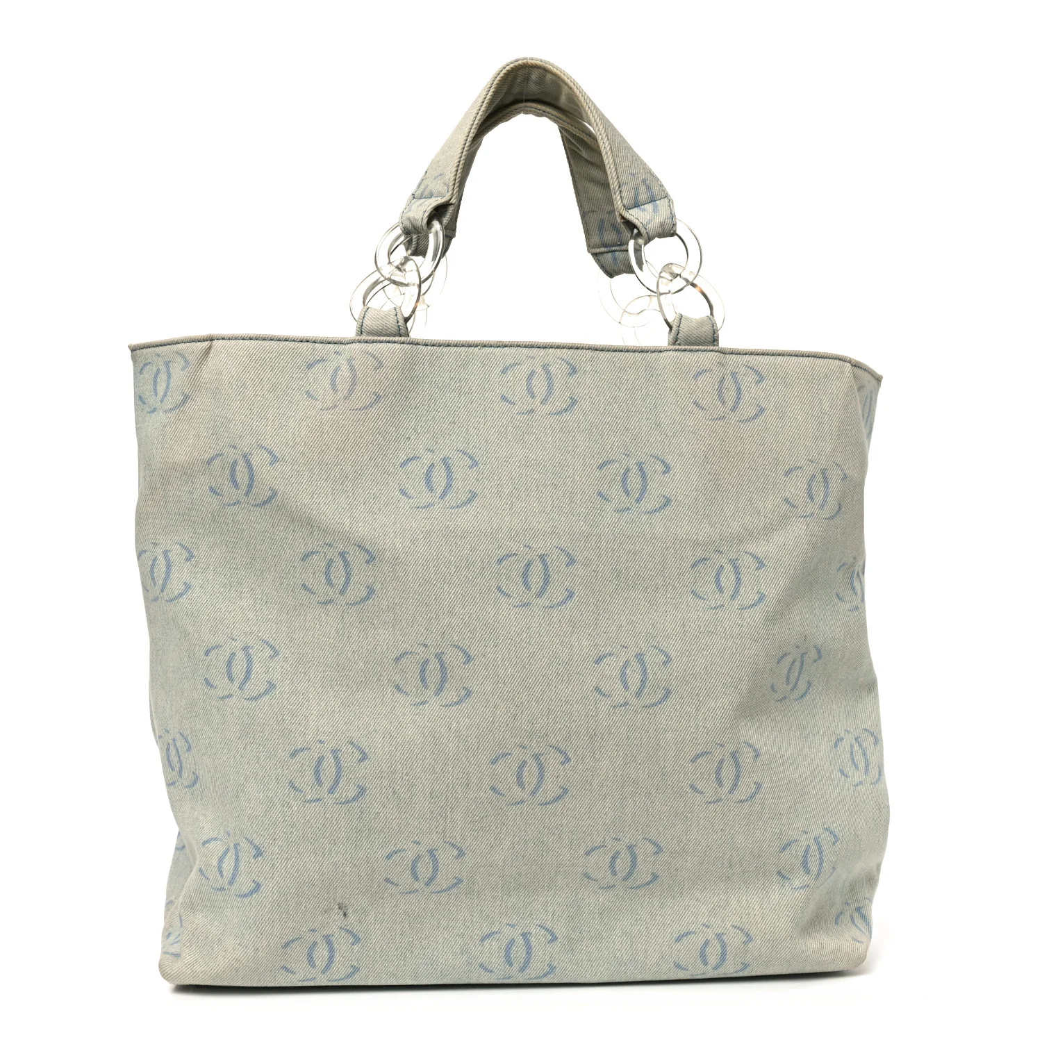 Denim Large CC Tote Light Blue - Image 2