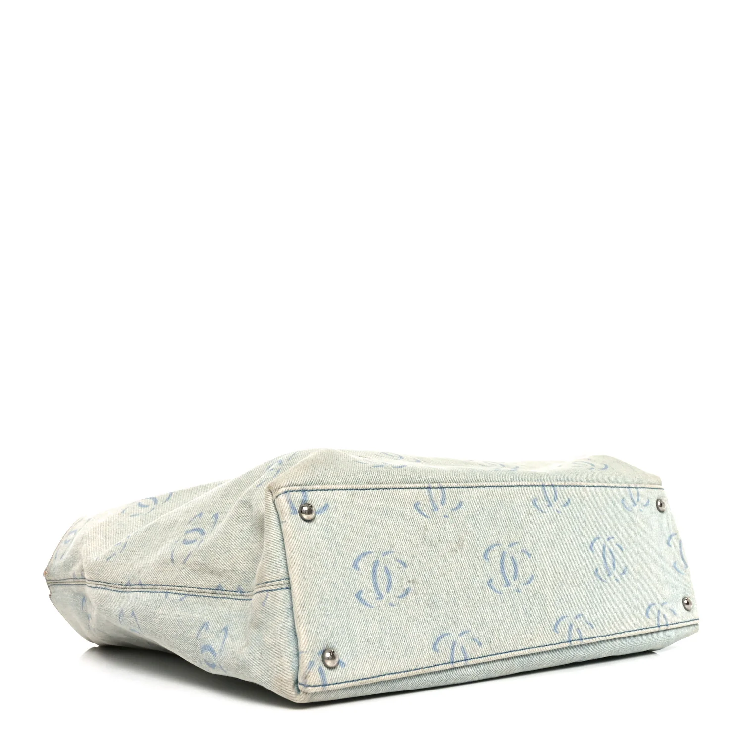 Denim Large CC Tote Light Blue - Image 6