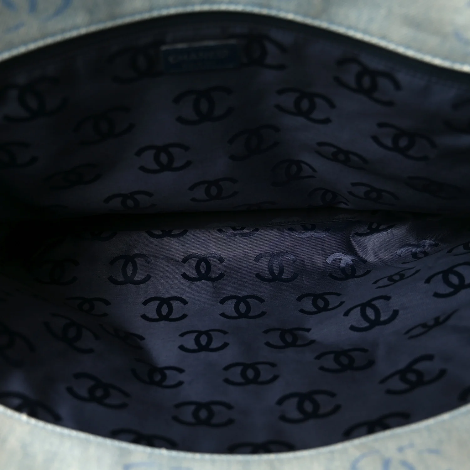 Denim Large CC Tote Light Blue - Image 8