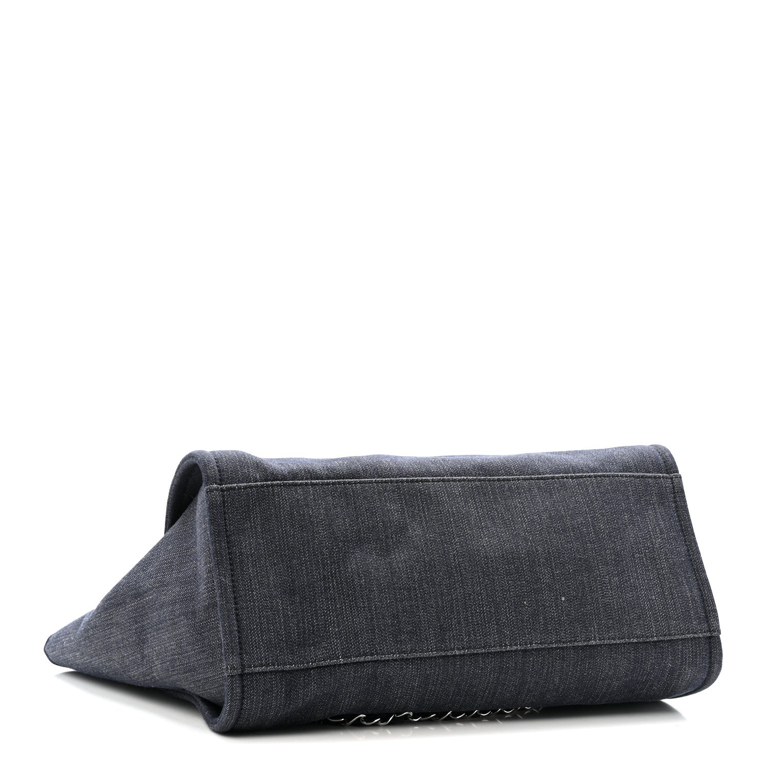 Denim Large Deauville Tote Dark Blue - Image 4
