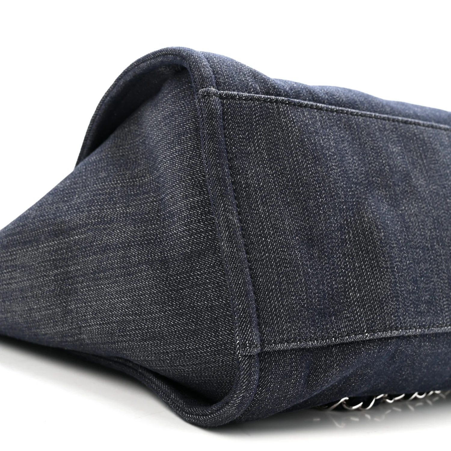 Denim Large Deauville Tote Dark Blue - Image 9