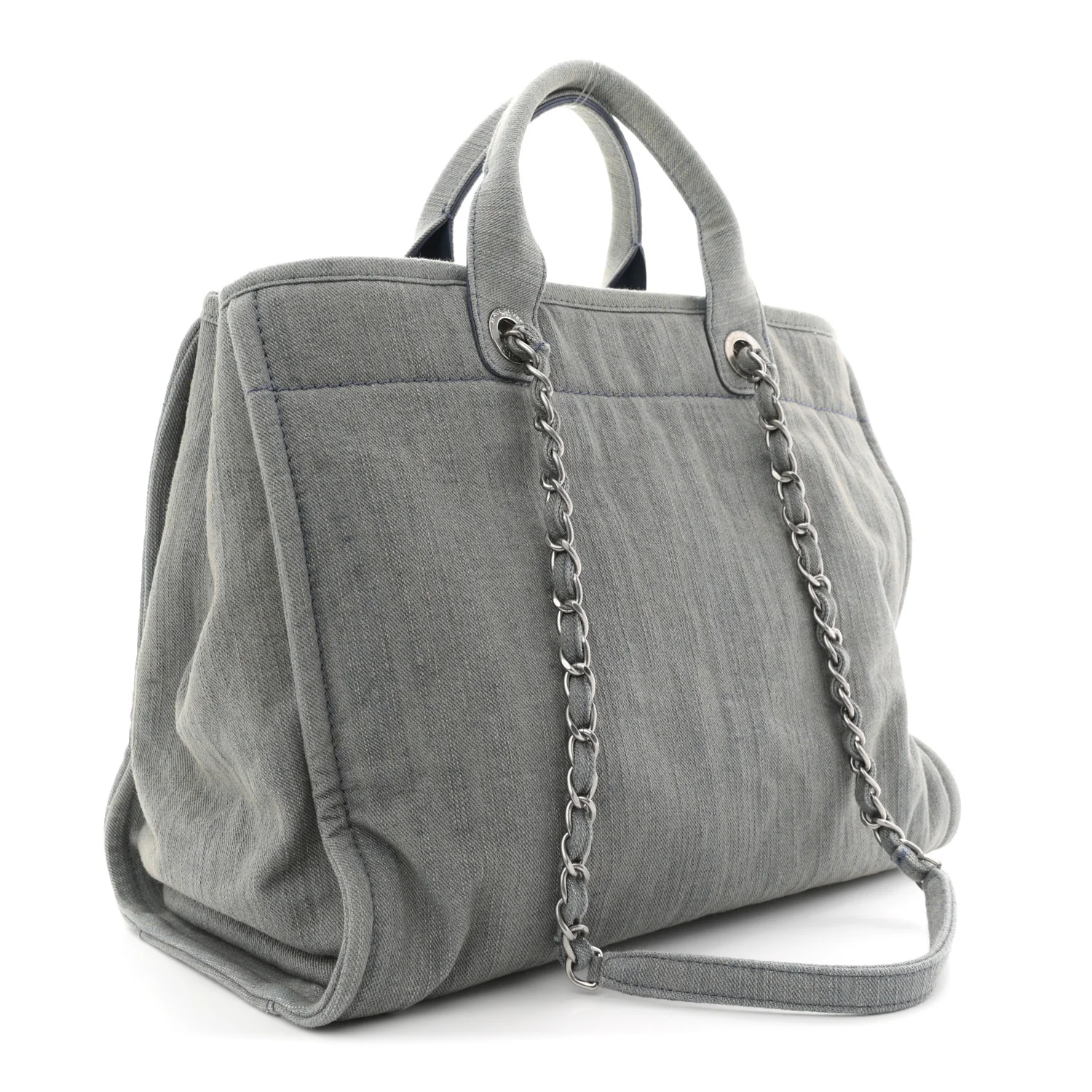 Denim Medium Deauville Tote Light Blue - Image 4