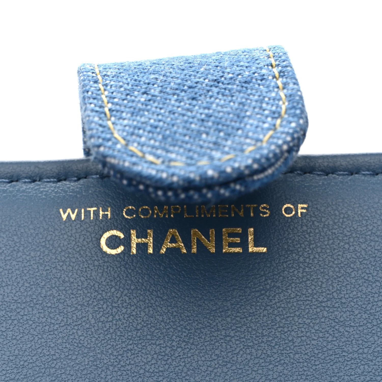 Denim Passport Holder Blue - Image 7