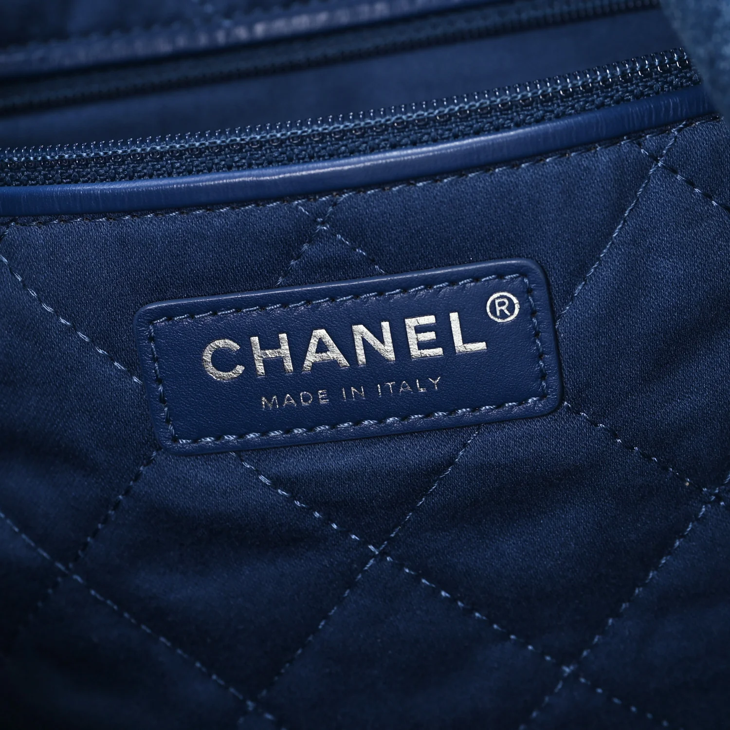 Denim Patchwork Logo Chanel 22 Blue - Image 7