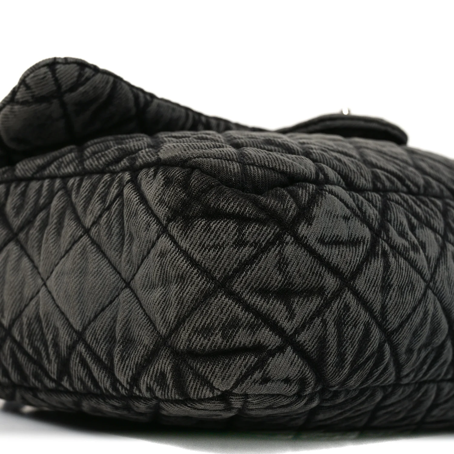 Denim Quilted Denimpression Flap Grey Black - Image 8