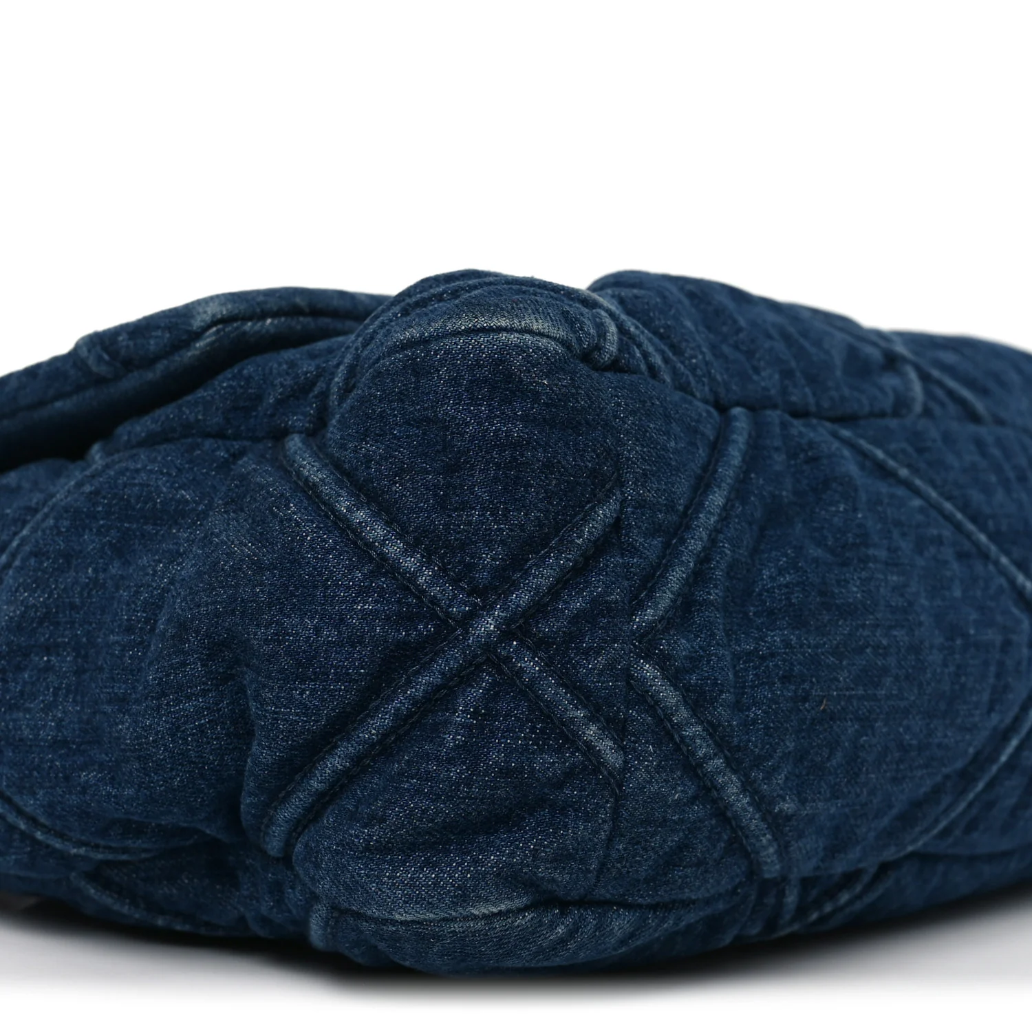 Denim Quilted Large Chanel 19 Flap Blue - Image 9