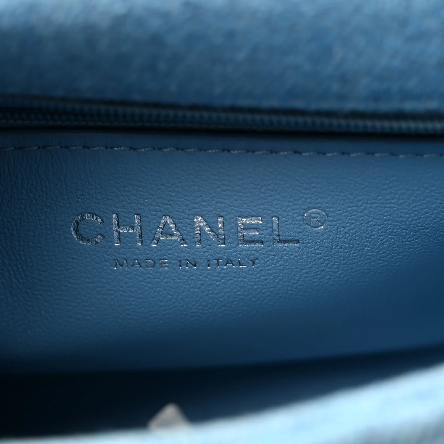 Denim Quilted Sweetheart Mini Flap Blue - Image 6