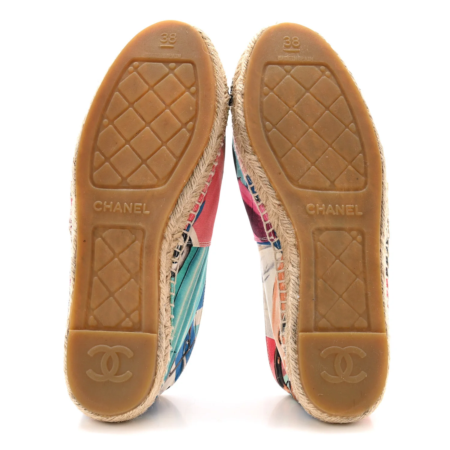 Fabric Patent CC Espadrilles 38 Multicolor Black - Image 6