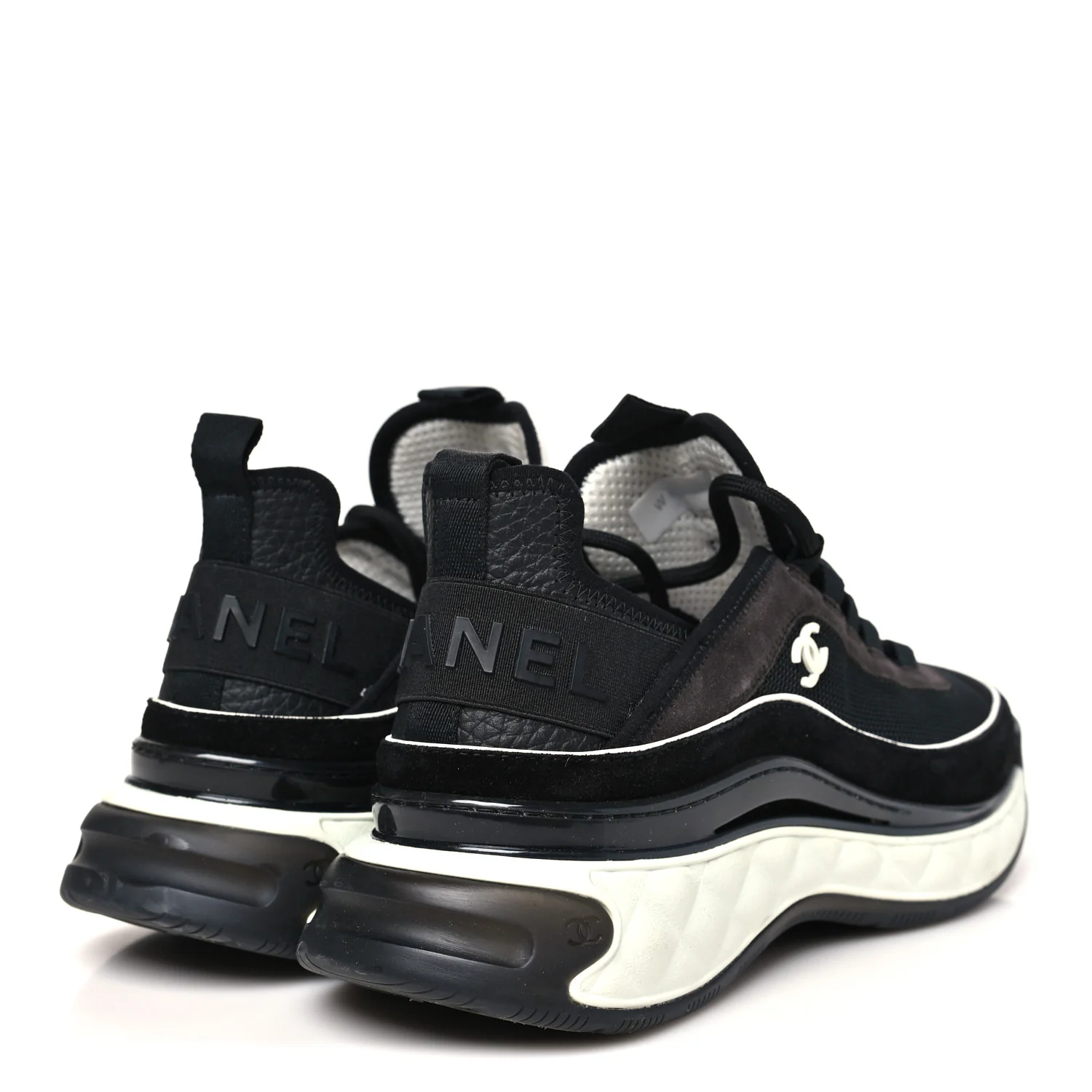 Fabric Suede CC Sneakers 40 Black Dark Grey - Image 5