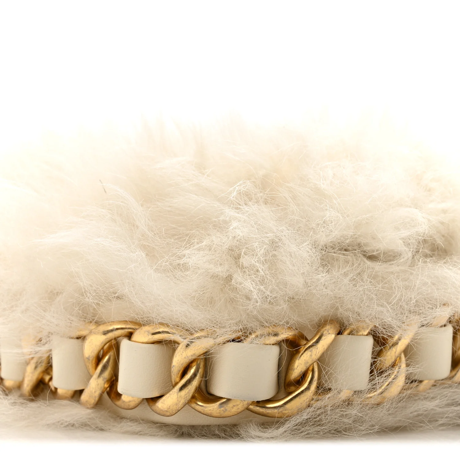 Fantasy Fur CC Mini Flap Bag White - Image 10