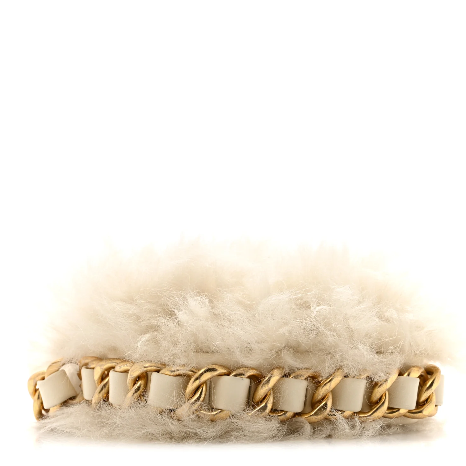 Fantasy Fur CC Mini Flap Bag White - Image 4