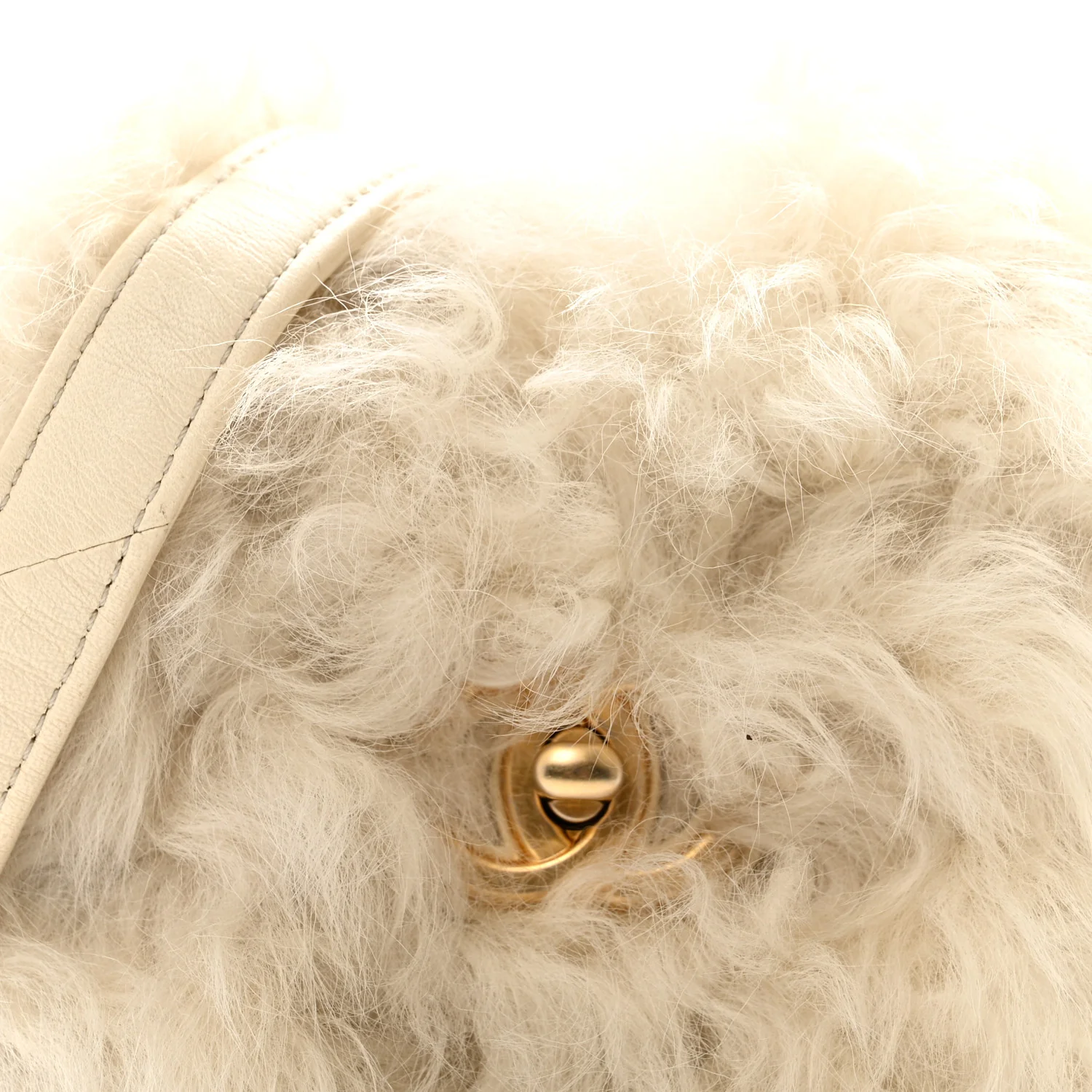 Fantasy Fur CC Mini Flap Bag White - Image 8