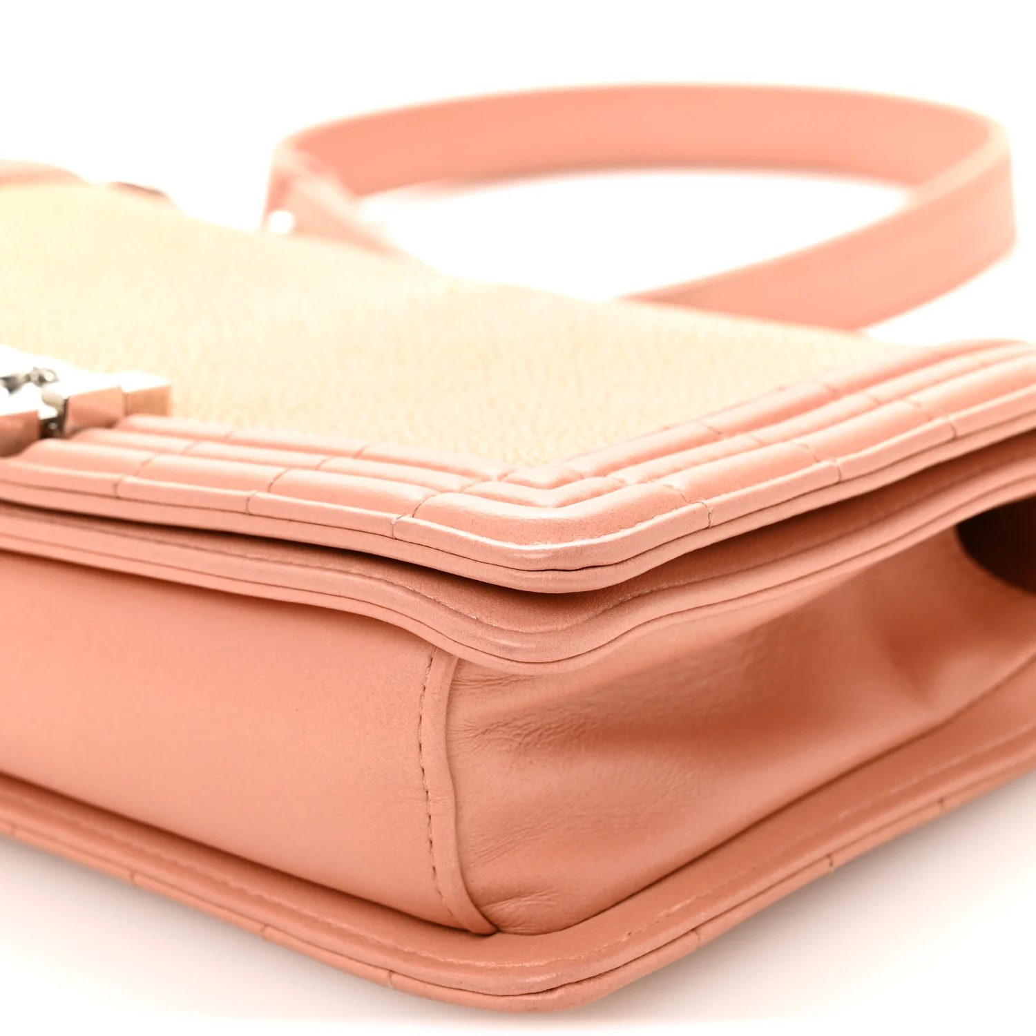 Galuchat Stingray Medium Boy Flap Pink - Image 10