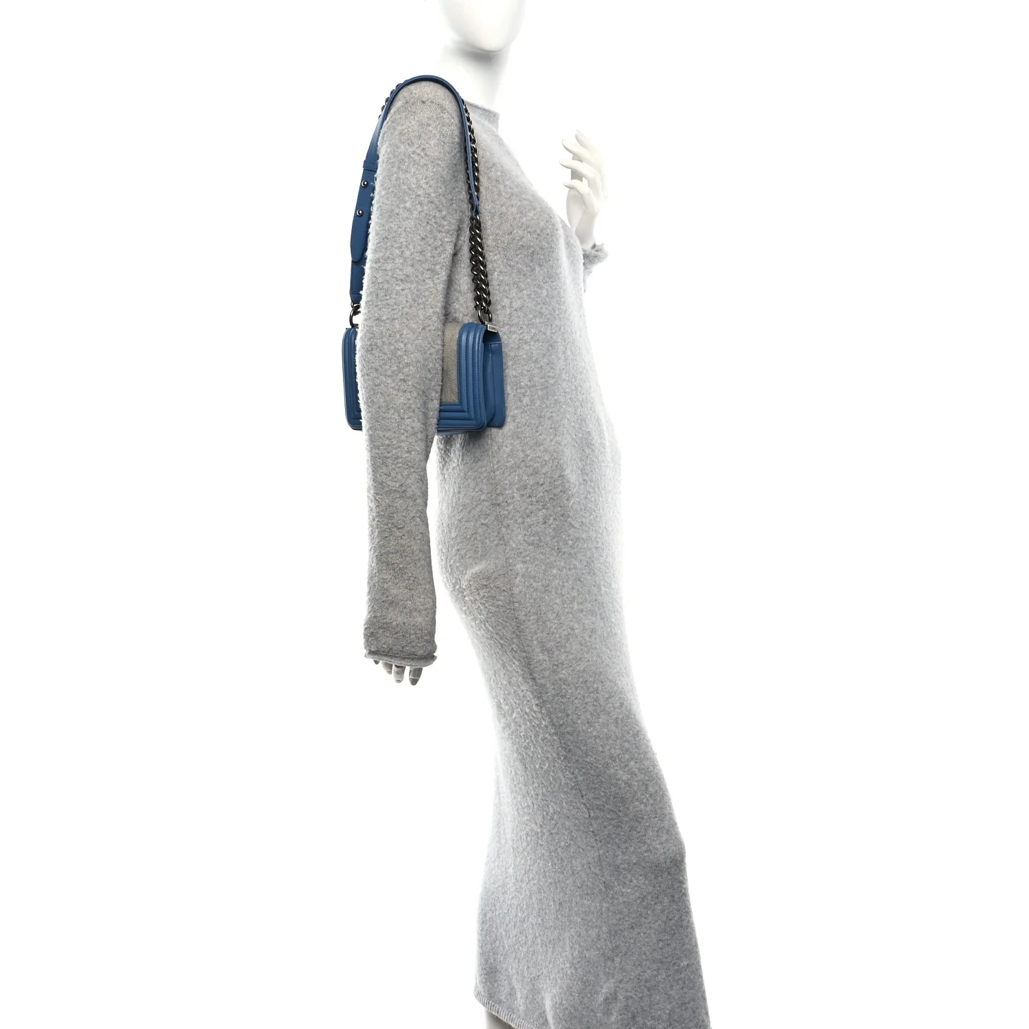 Galuchat Stingray Small Boy Flap Blue - Image 2