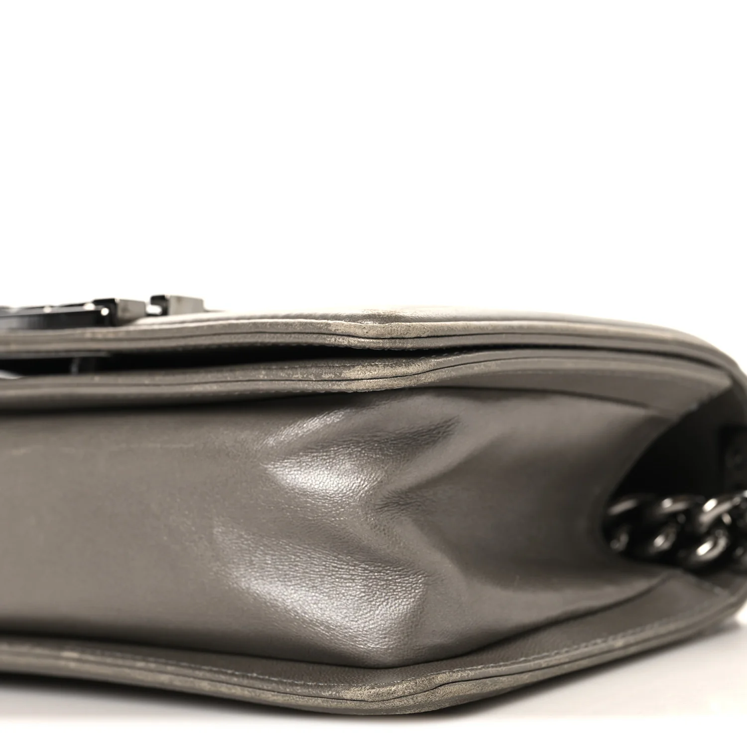 Galuchat Stingray Small Boy Flap Silver - Image 10