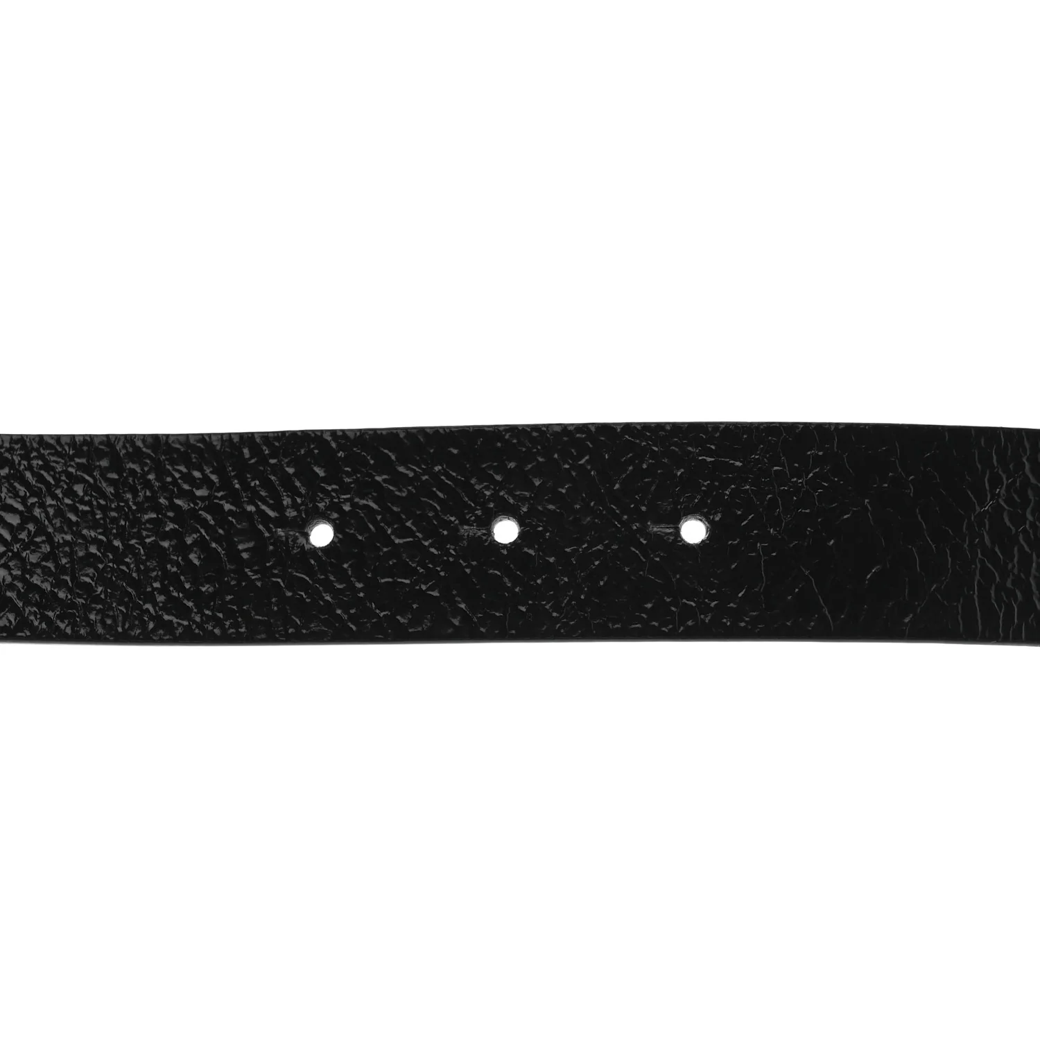 Glazed Calfskin CC Belt 80 32 Black - Image 7