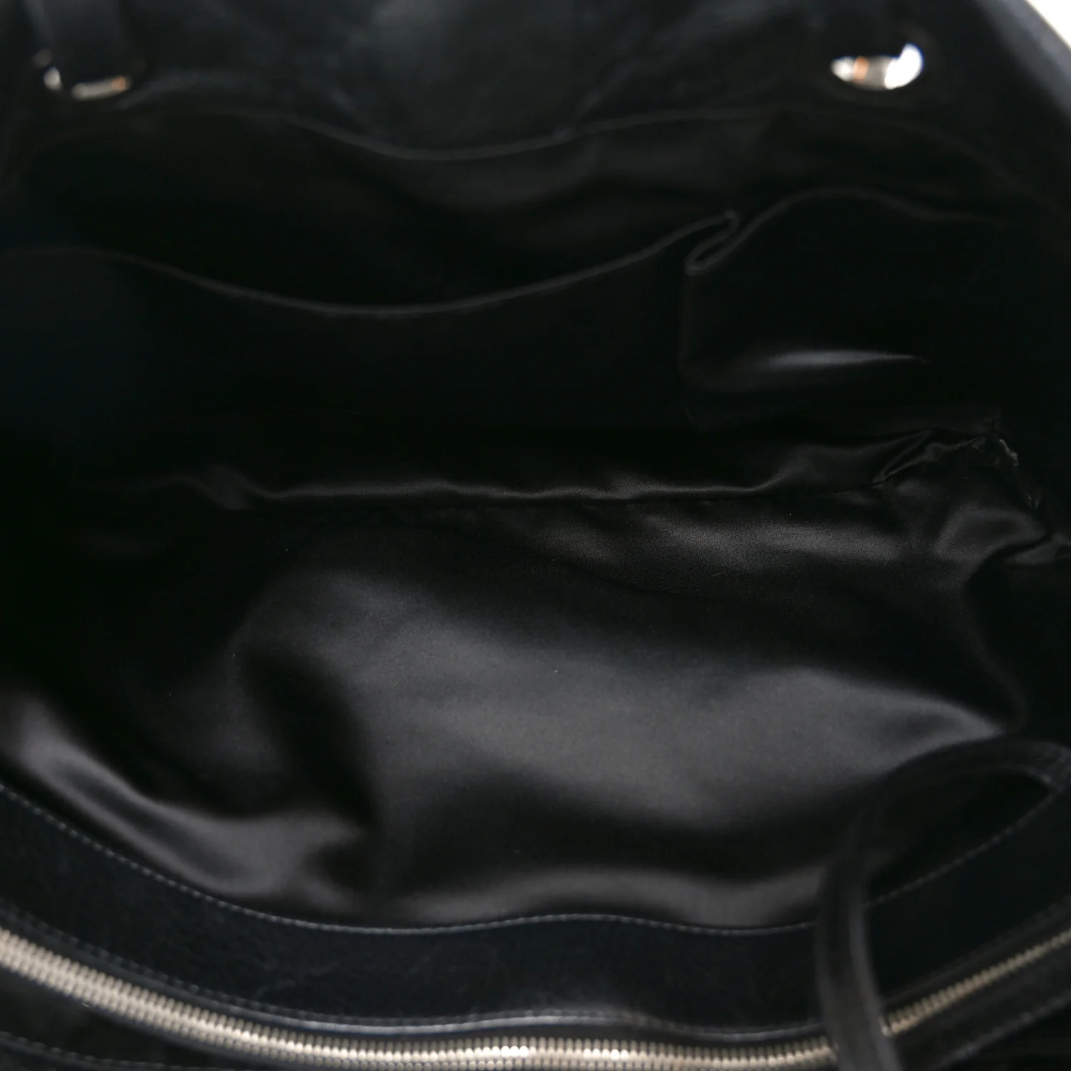 Glazed Calfskin Large On The Road Tote Black - Image 5
