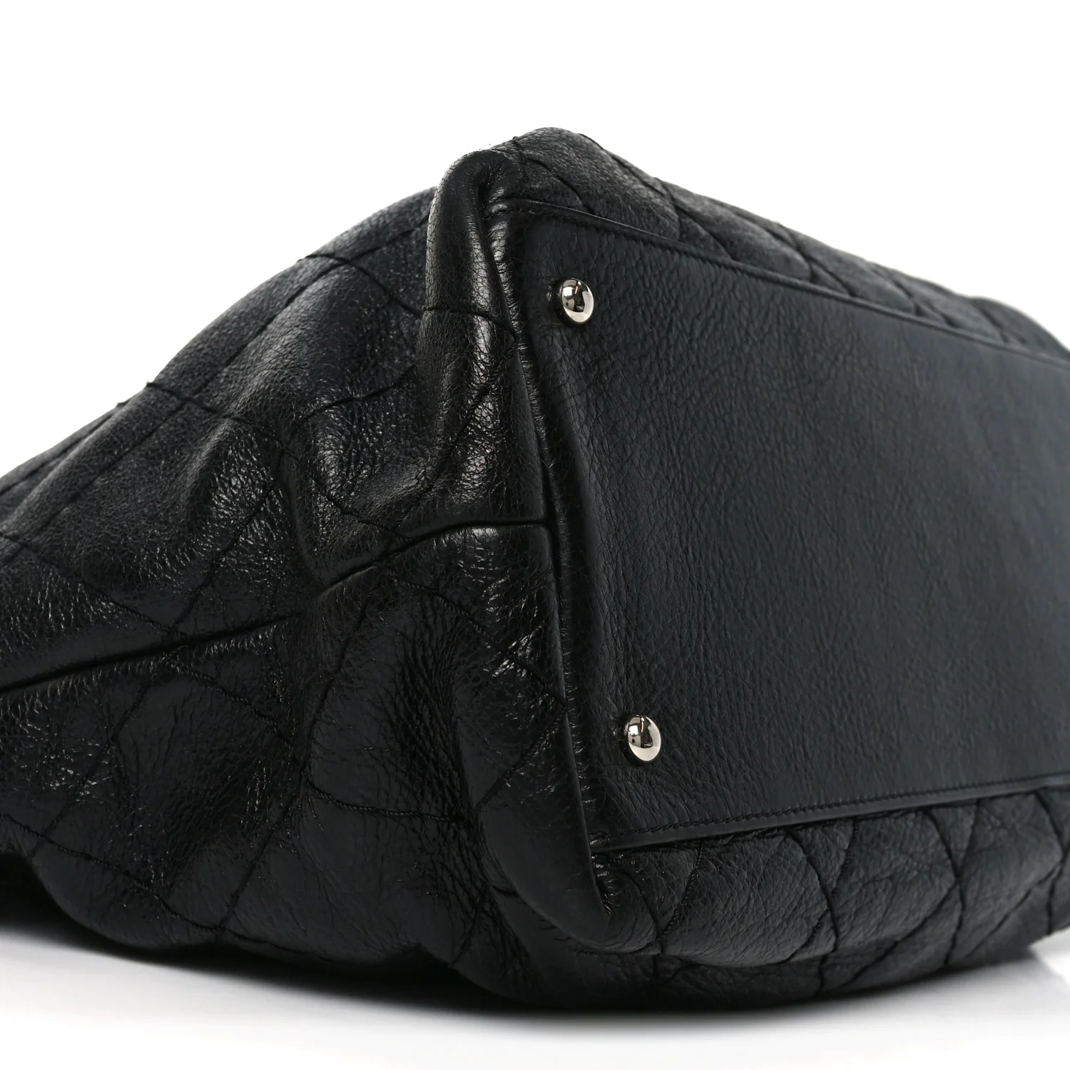 Glazed Calfskin Large On The Road Tote Black - Image 9