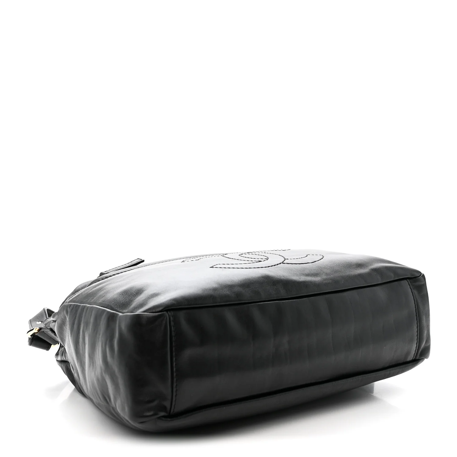 Glazed Calfskin Medium Rodeo Drive Tote Black - Image 3