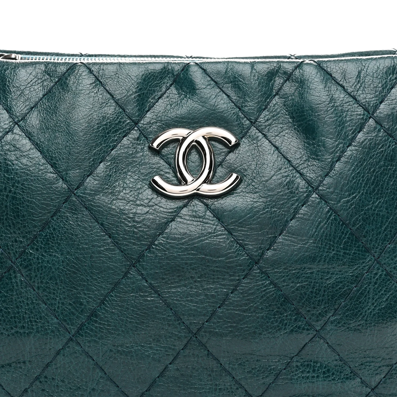 Glazed Calfskin On The Road Hobo Turquoise - Image 8