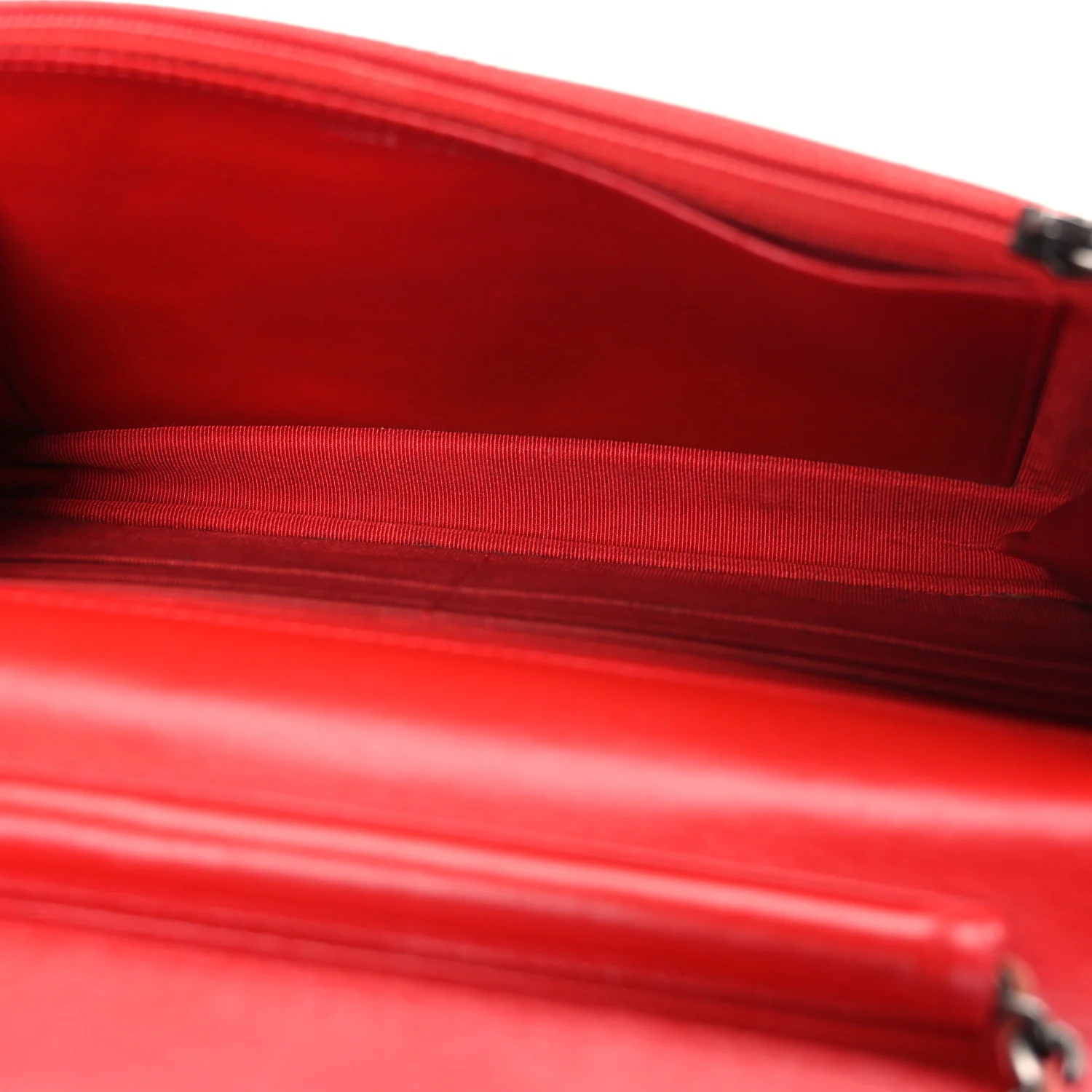 Glazed Calfskin Quilted Reissue Wallet On Chain WOC Red - Image 5